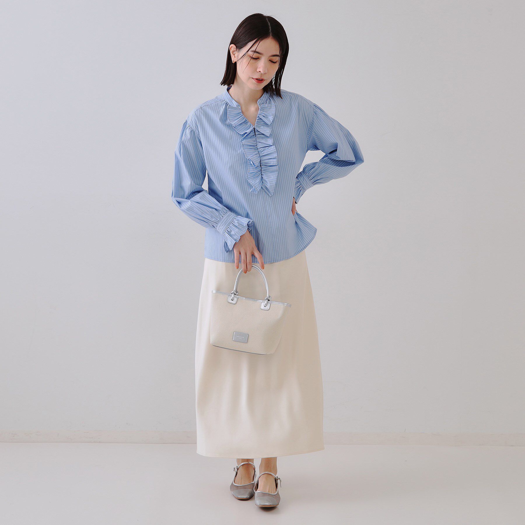 OPAQUE.CLIP「【2WAY】キャンバストリミングトートバッグ」|トートバッグ|