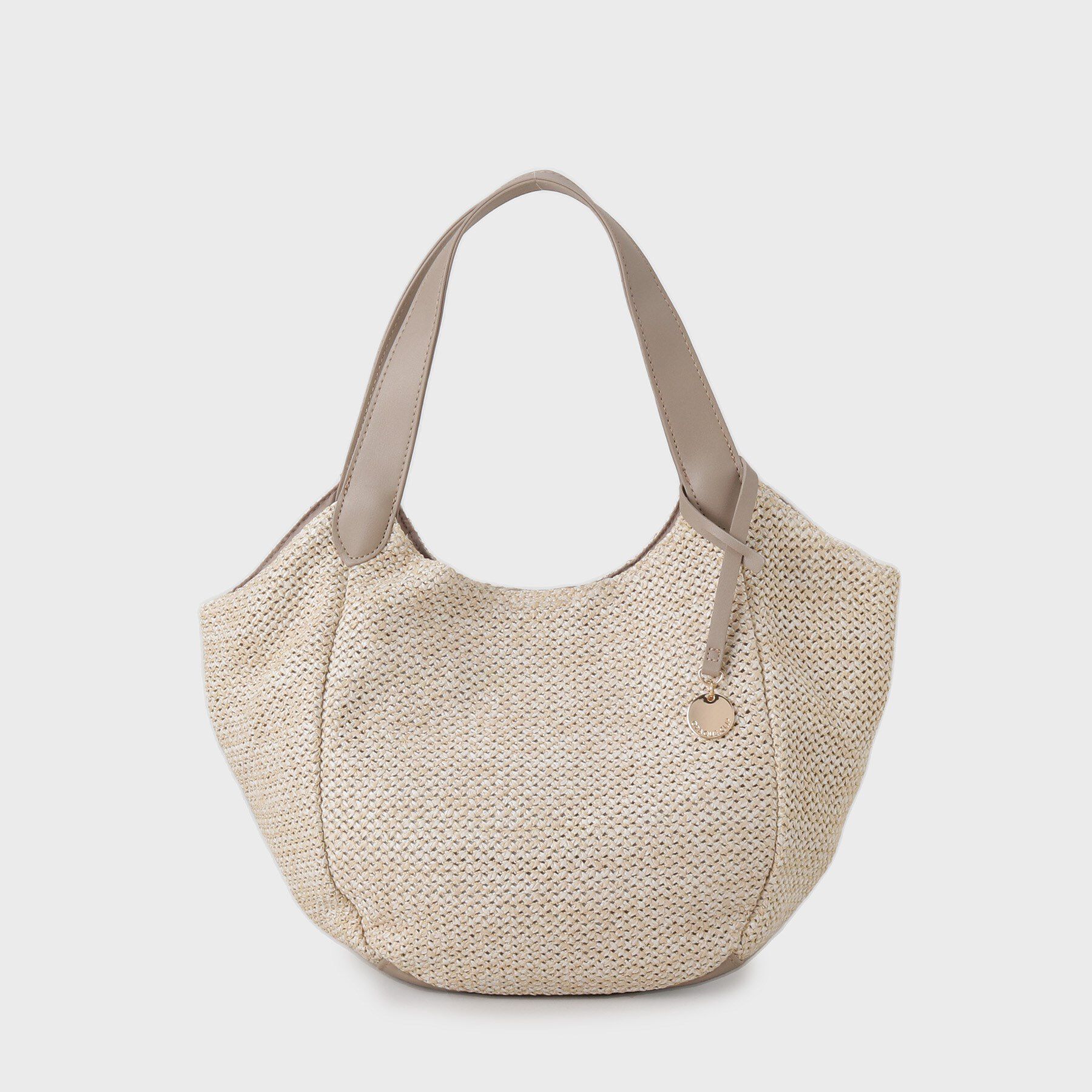 OPAQUE.CLIP「雑材合皮コンビマチ付きトートバッグ」|トートバッグ|