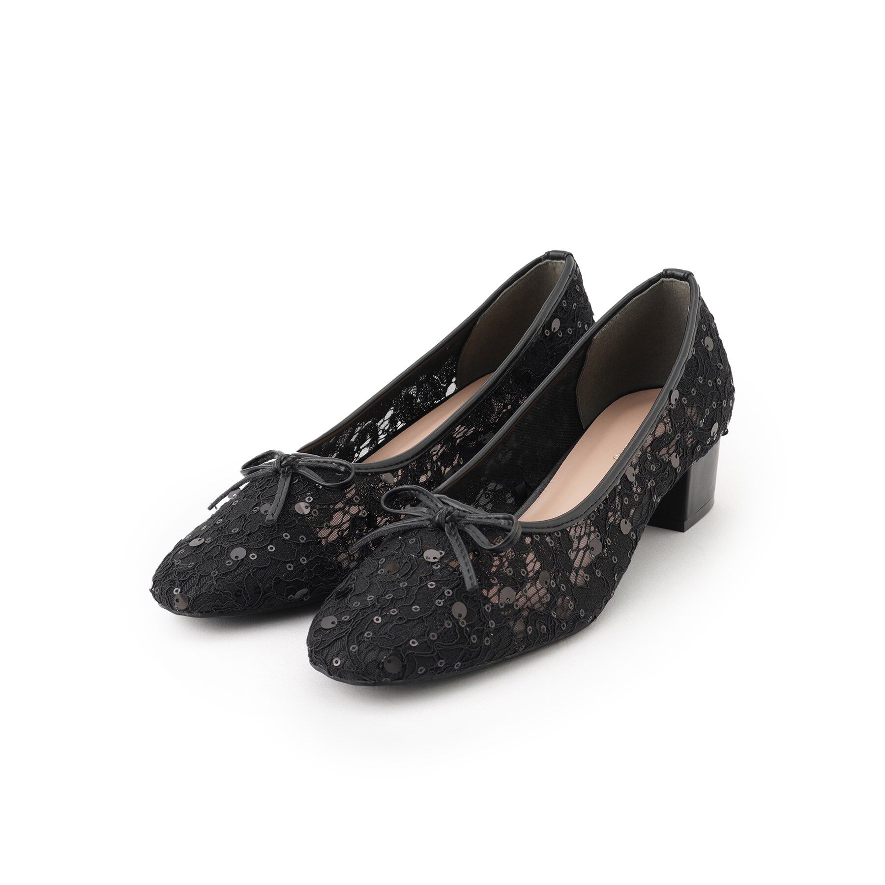 Couture broach「チュールバレエパンプス」|パンプス|ブラック(119)