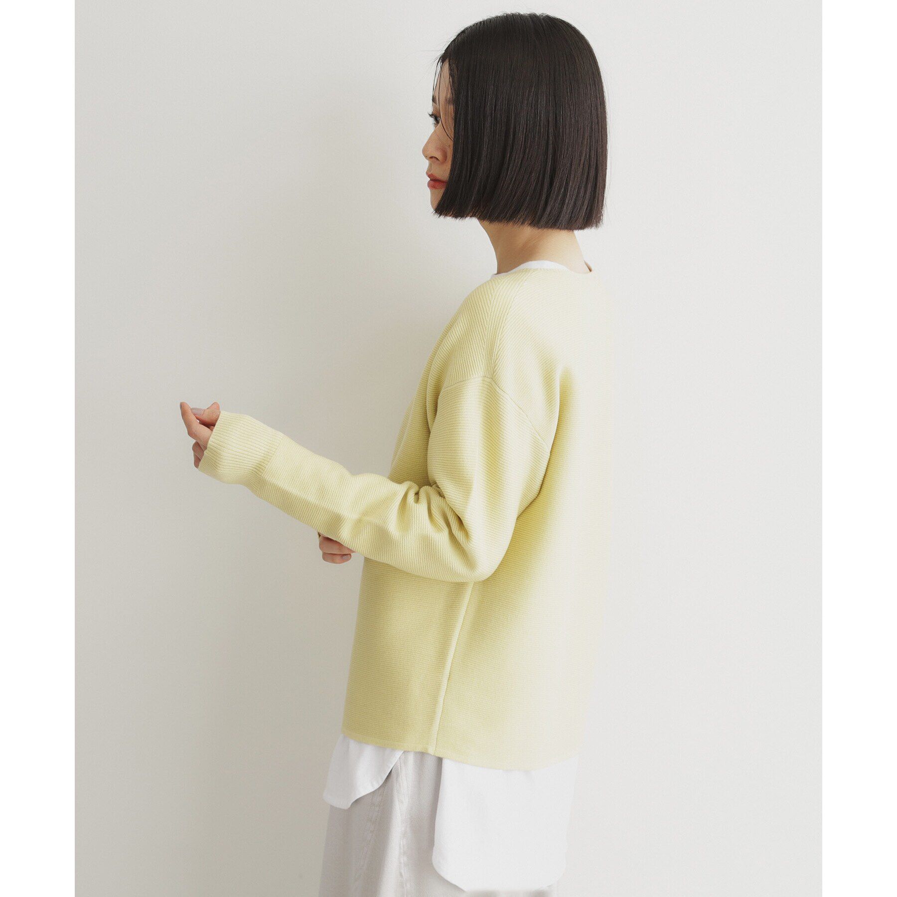 THE SHOP TK「【毛玉になりにくい/蓄熱性】春色_美人ガーターニット/洗える/体形カバー」|ニット・セーター|