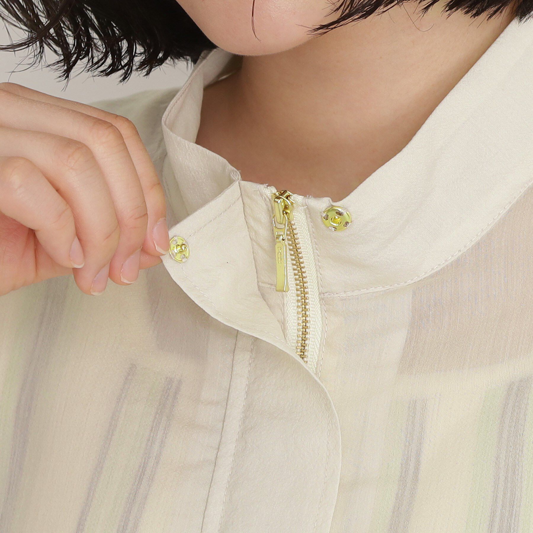 THE SHOP TK「シアースタンドカラーブルゾン【洗える】」|ブルゾン・スタジャン|