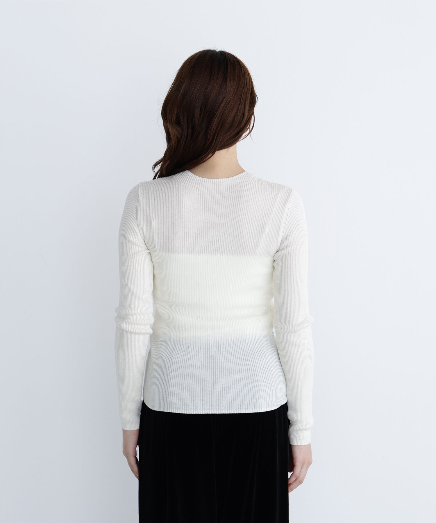  「ペプラムベスト＆リブニット」|ニット・セーター|