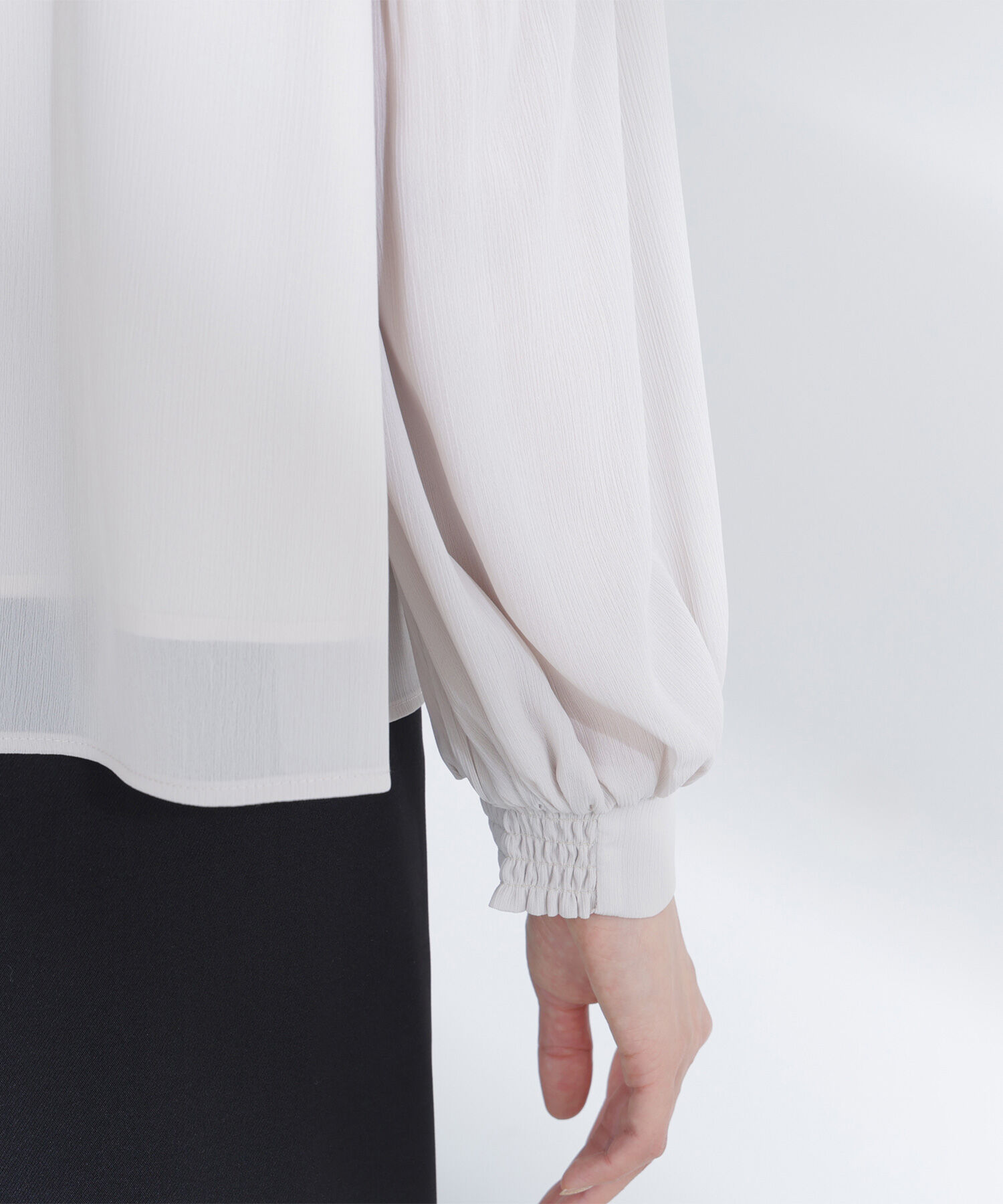  「メタルポイント楊柳ブラウス」|シャツ・ブラウス|