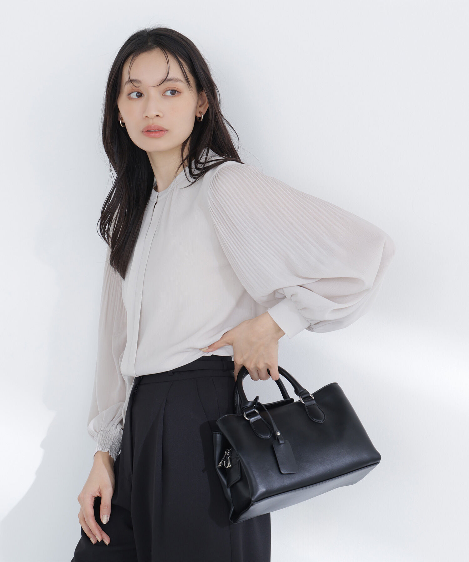  「メタルポイント楊柳ブラウス」|シャツ・ブラウス|