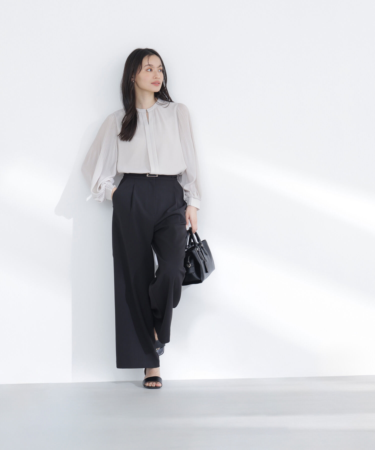  「メタルポイント楊柳ブラウス」|シャツ・ブラウス|