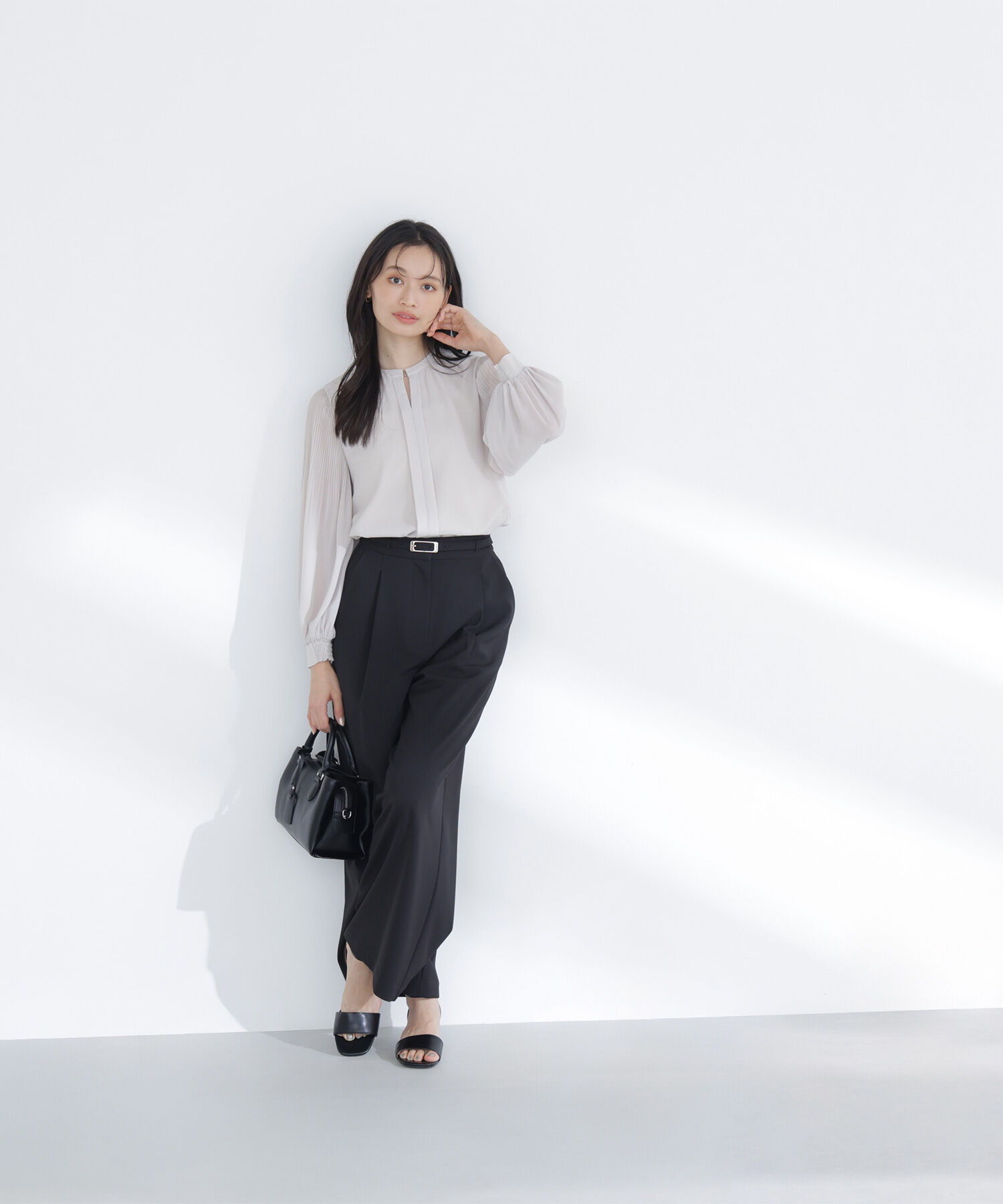  「メタルポイント楊柳ブラウス」|シャツ・ブラウス|