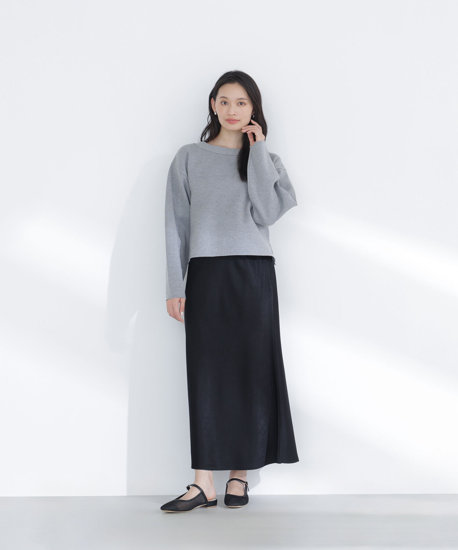  「スウェットライクフォルムニット」|ニット・セーター|