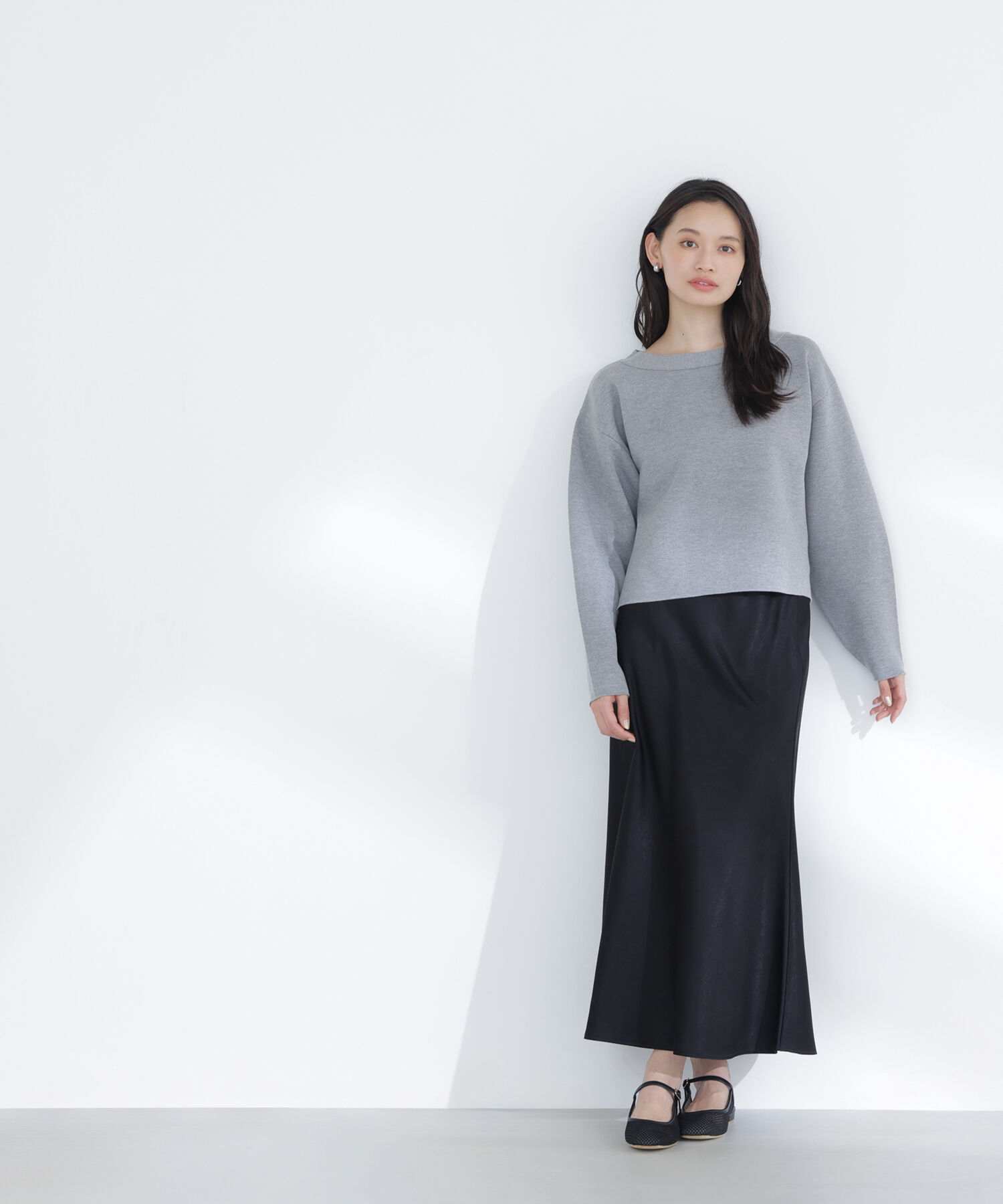  「スウェットライクフォルムニット」|ニット・セーター|