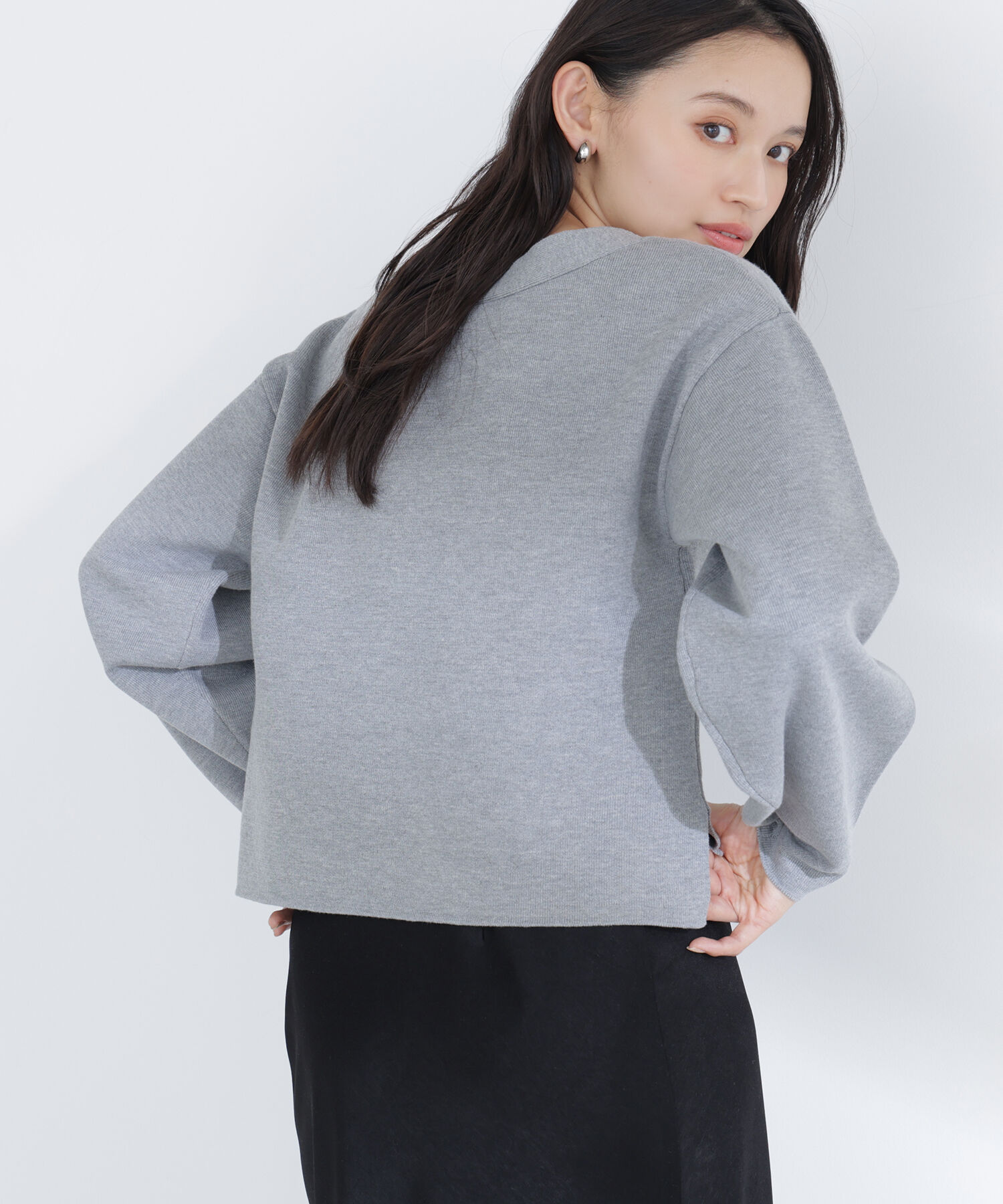  「スウェットライクフォルムニット」|ニット・セーター|