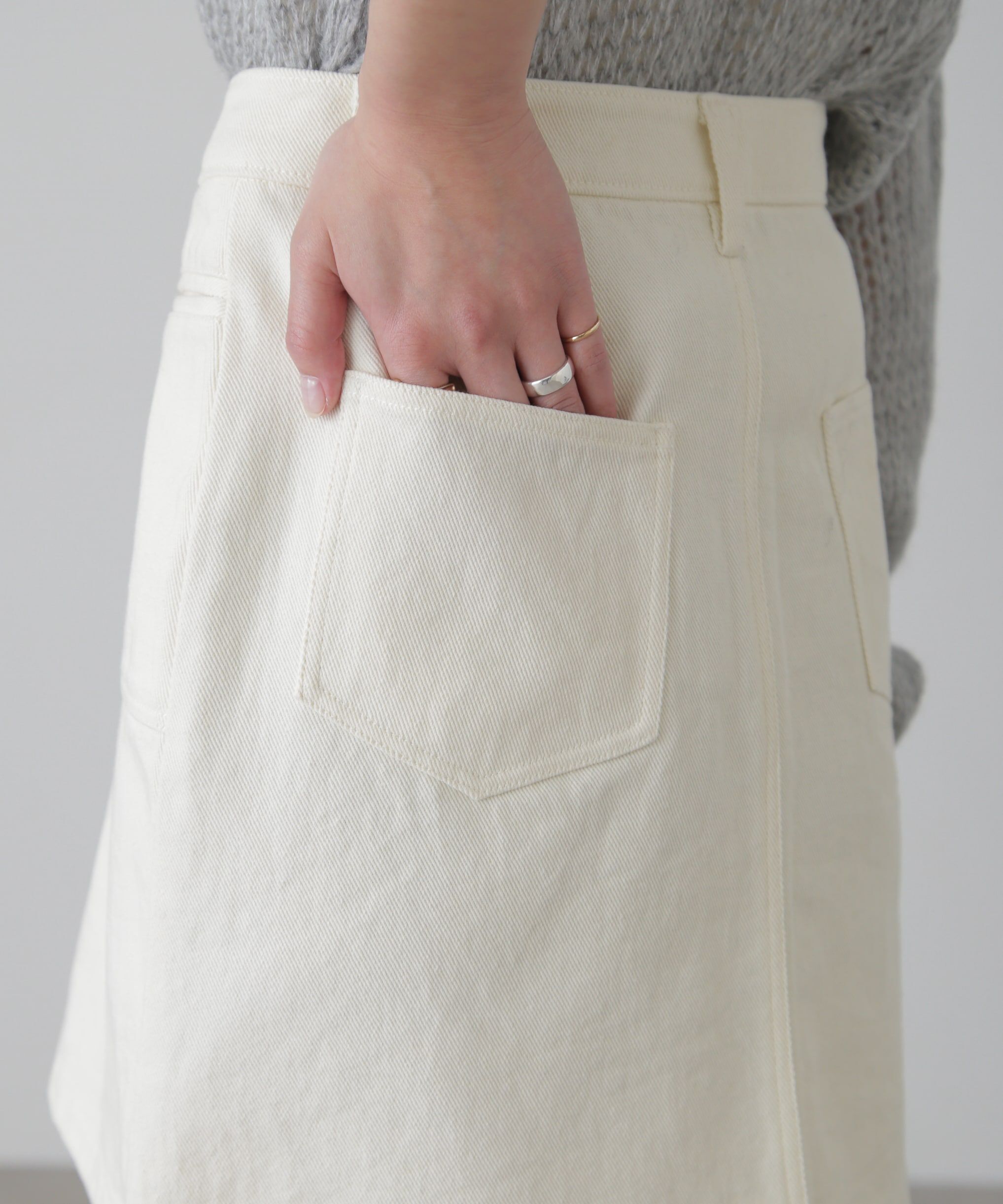  「フロントポケットミニスカート」|スカート|