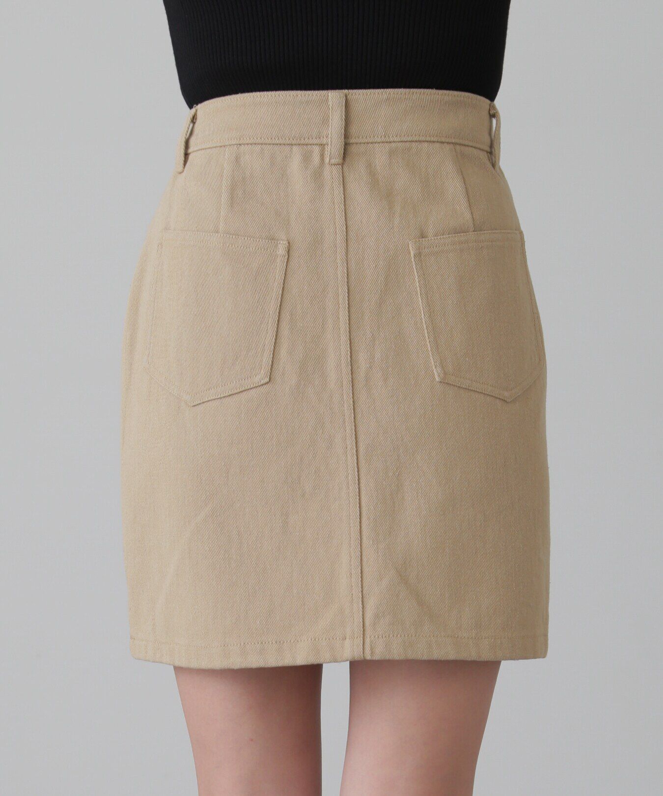  「フロントポケットミニスカート」|スカート|