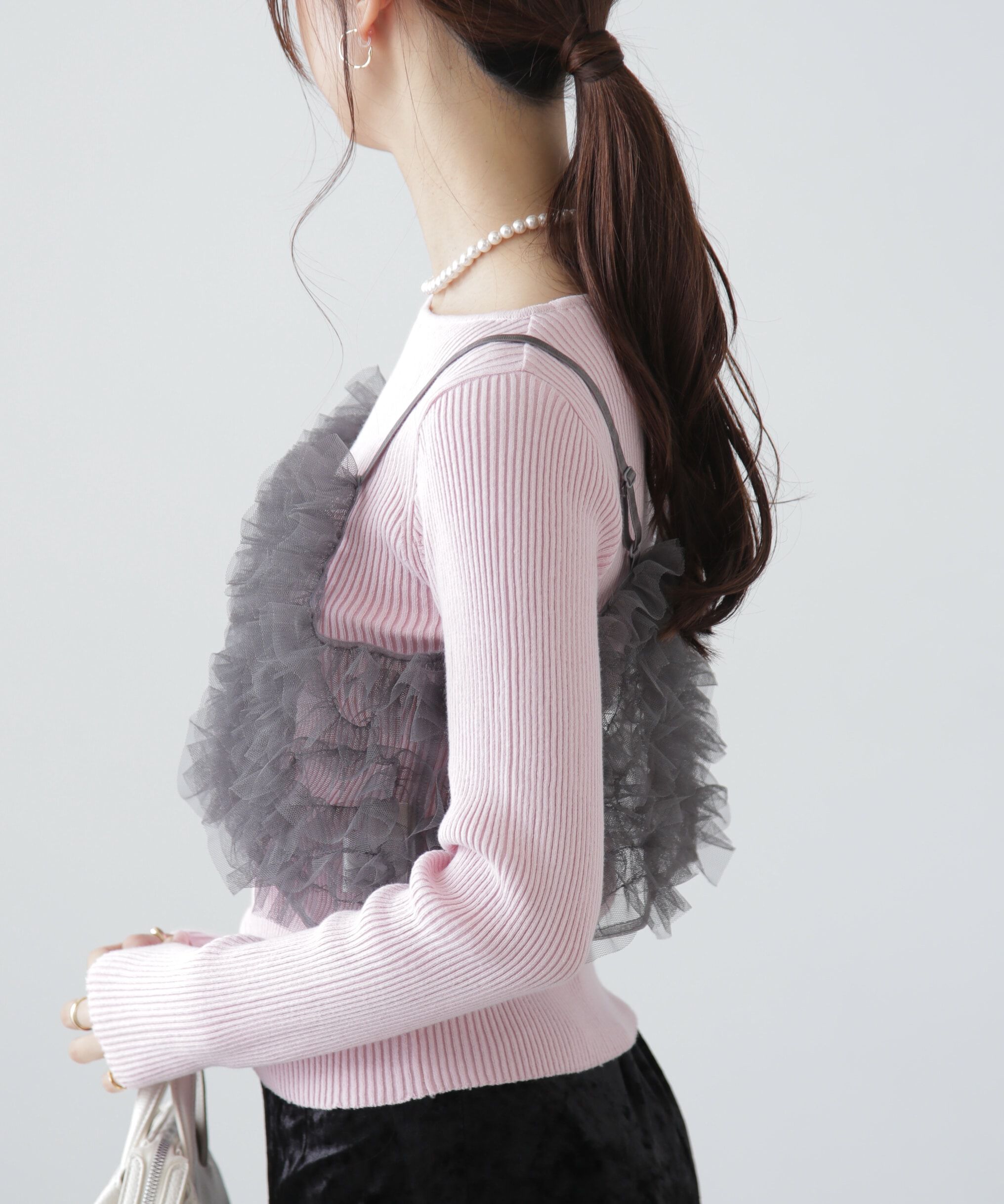  「チュールウェーブモチーフビスチェ」|シャツ・ブラウス|