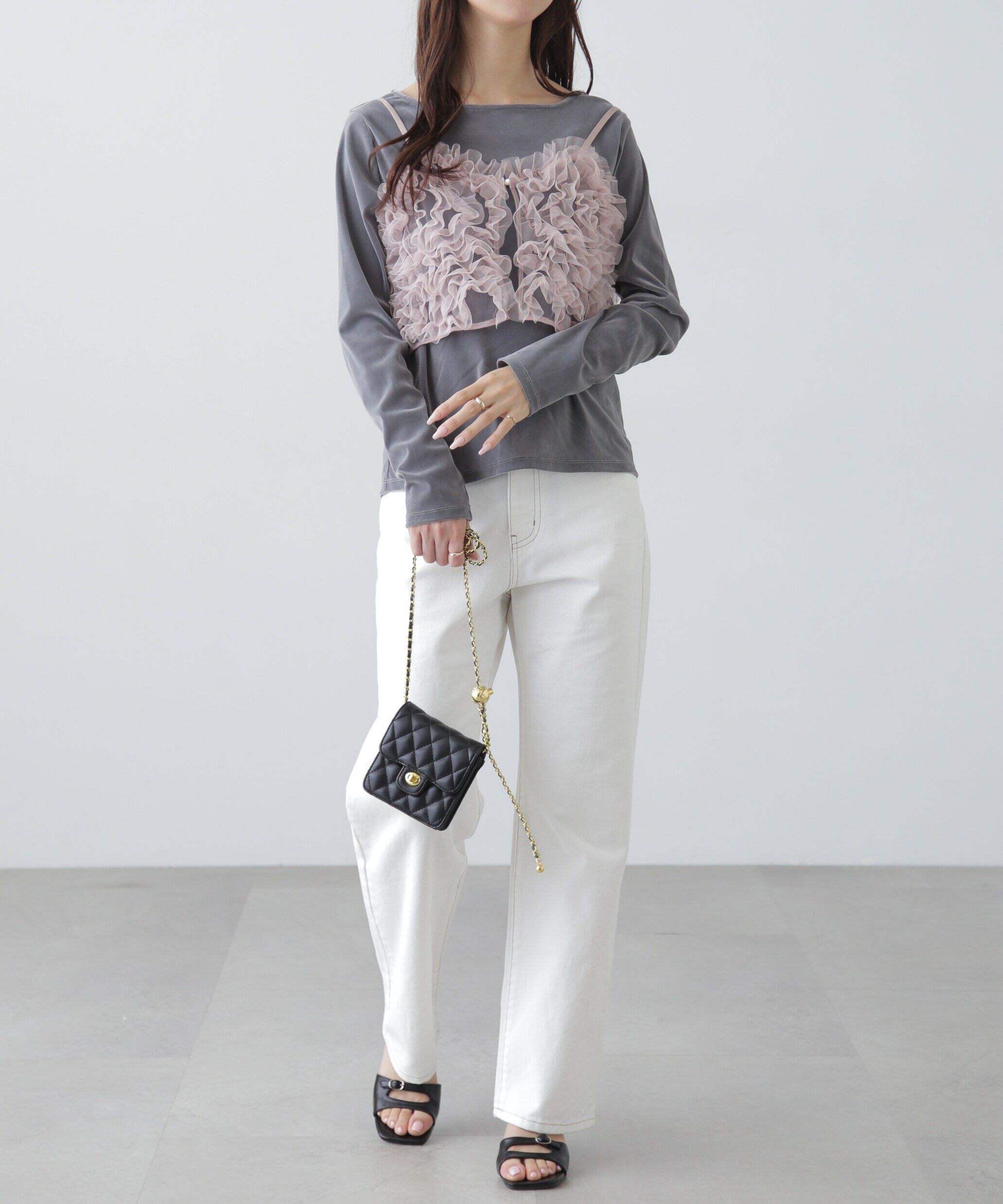  「チュールウェーブモチーフビスチェ」|シャツ・ブラウス|