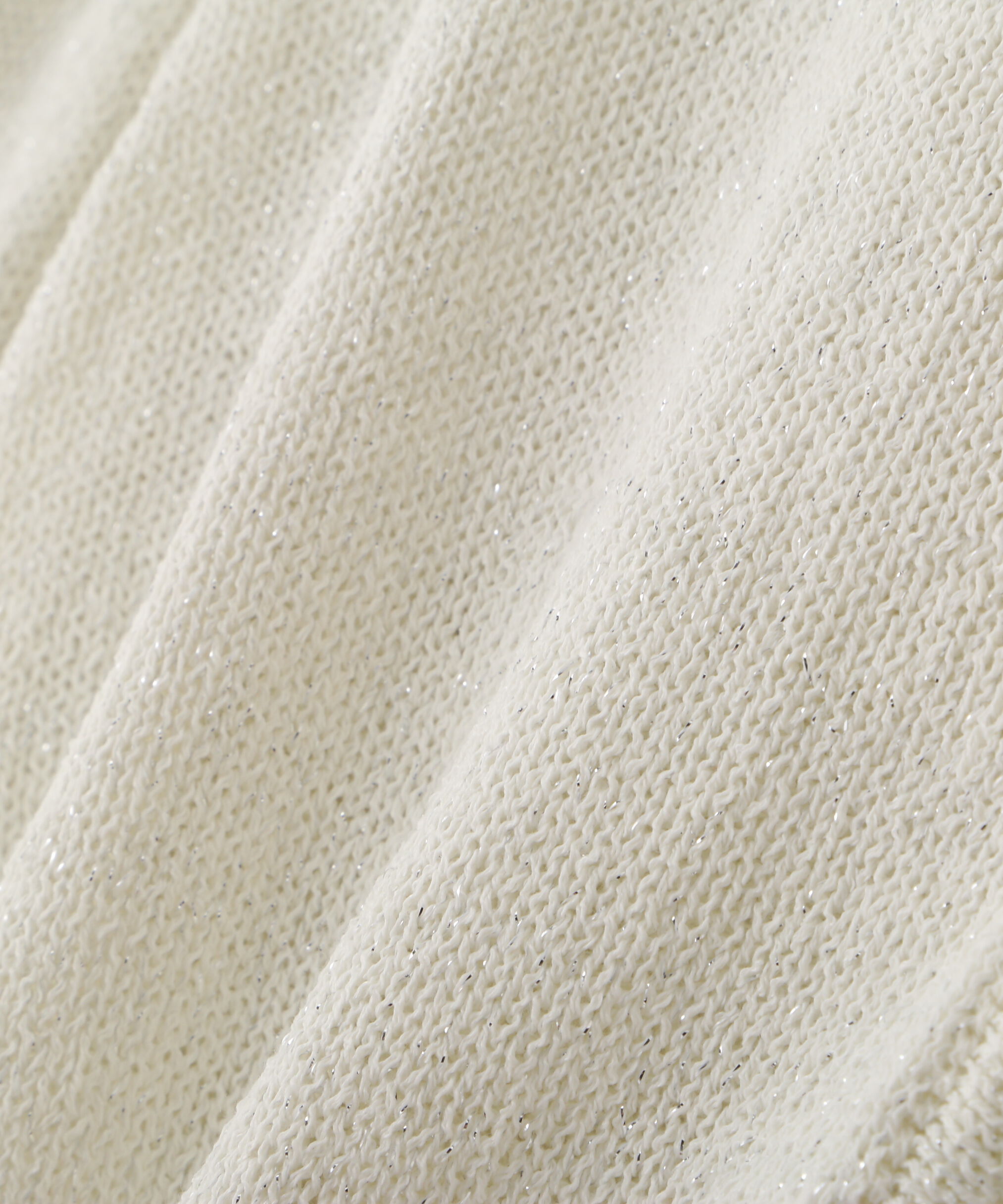  「ラメミックスパフスリーブニットカーディガン」|ニット・セーター|