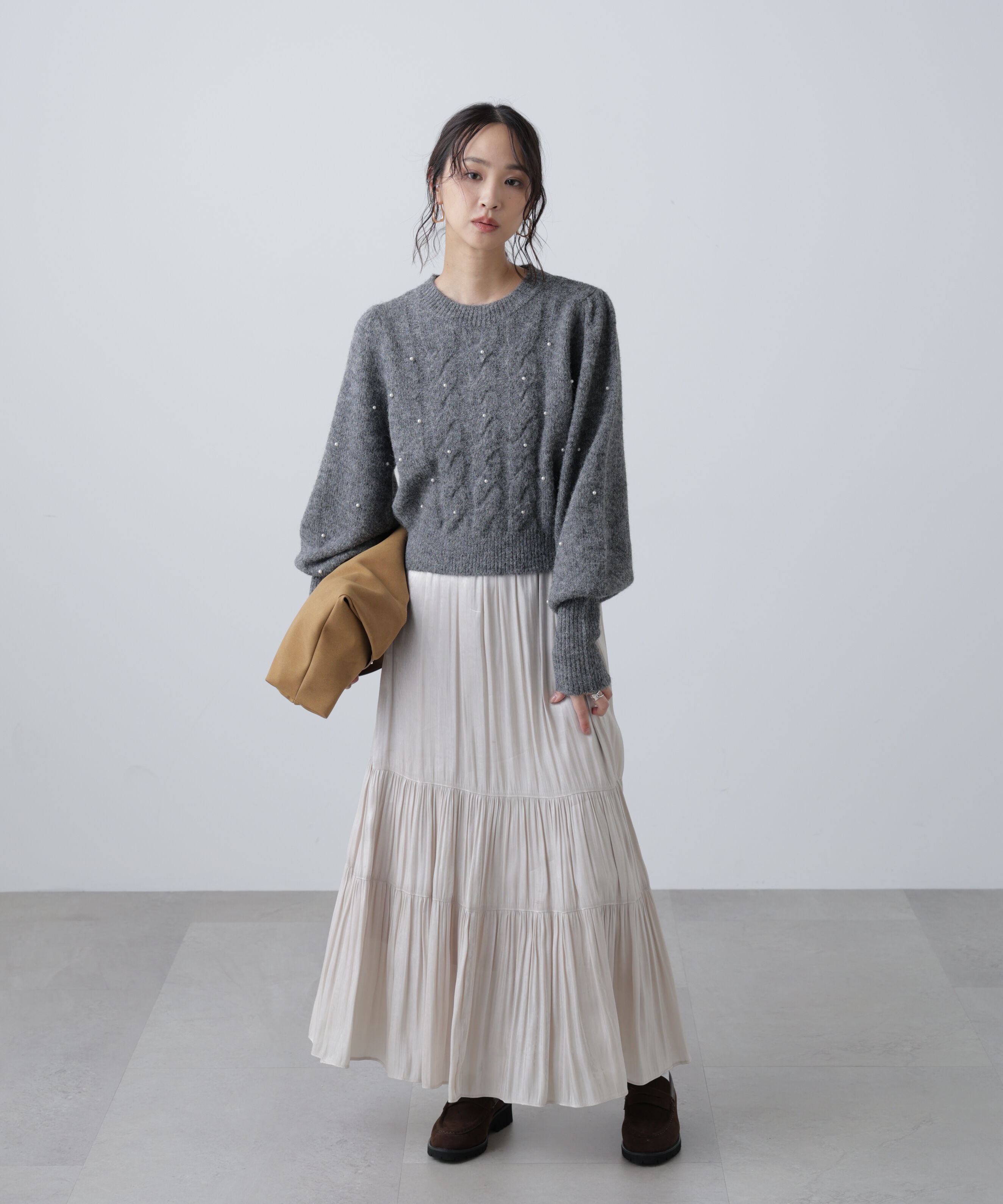  「シャイニーティアードスカート」|スカート|