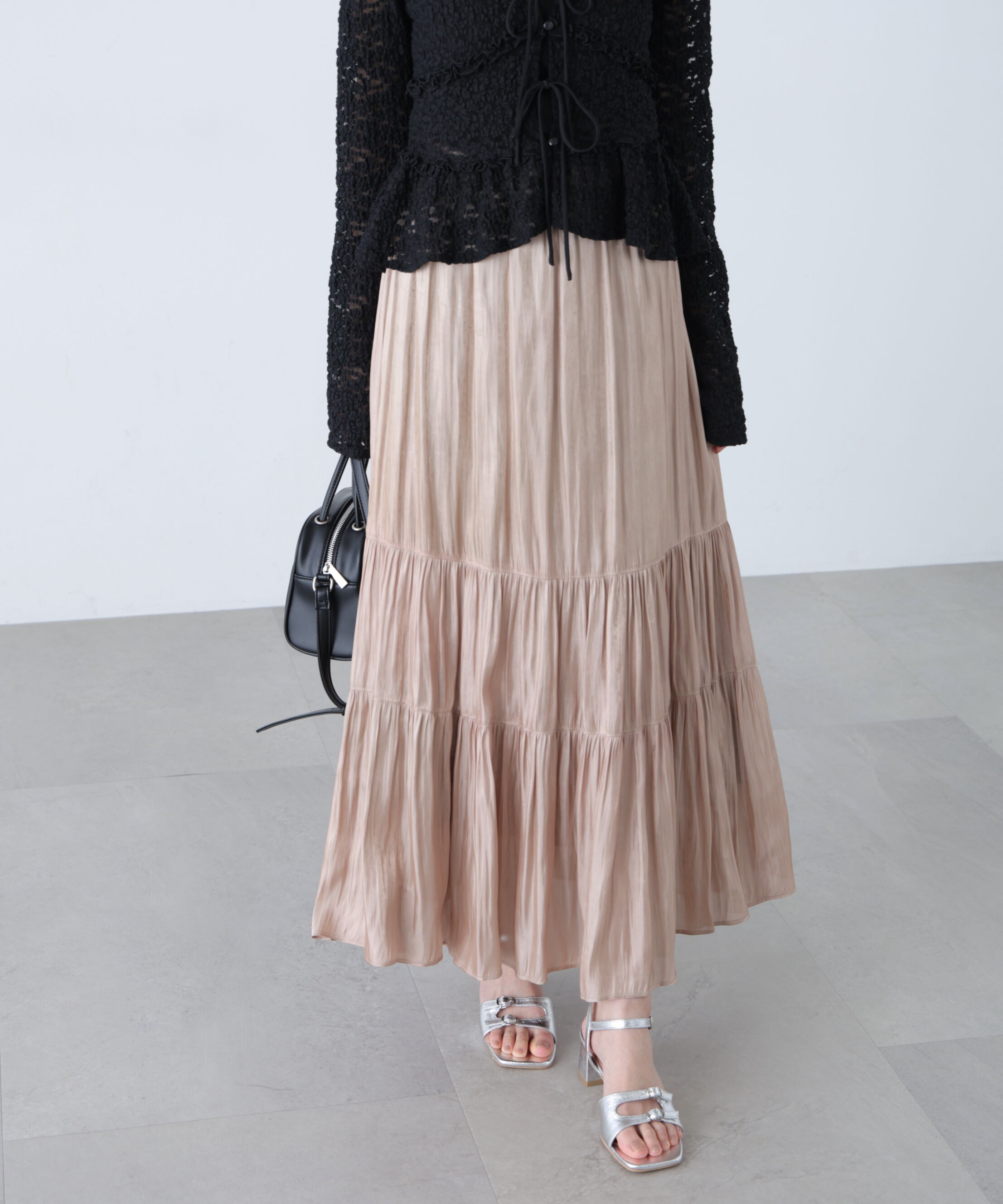  「シャイニーティアードスカート」|スカート|