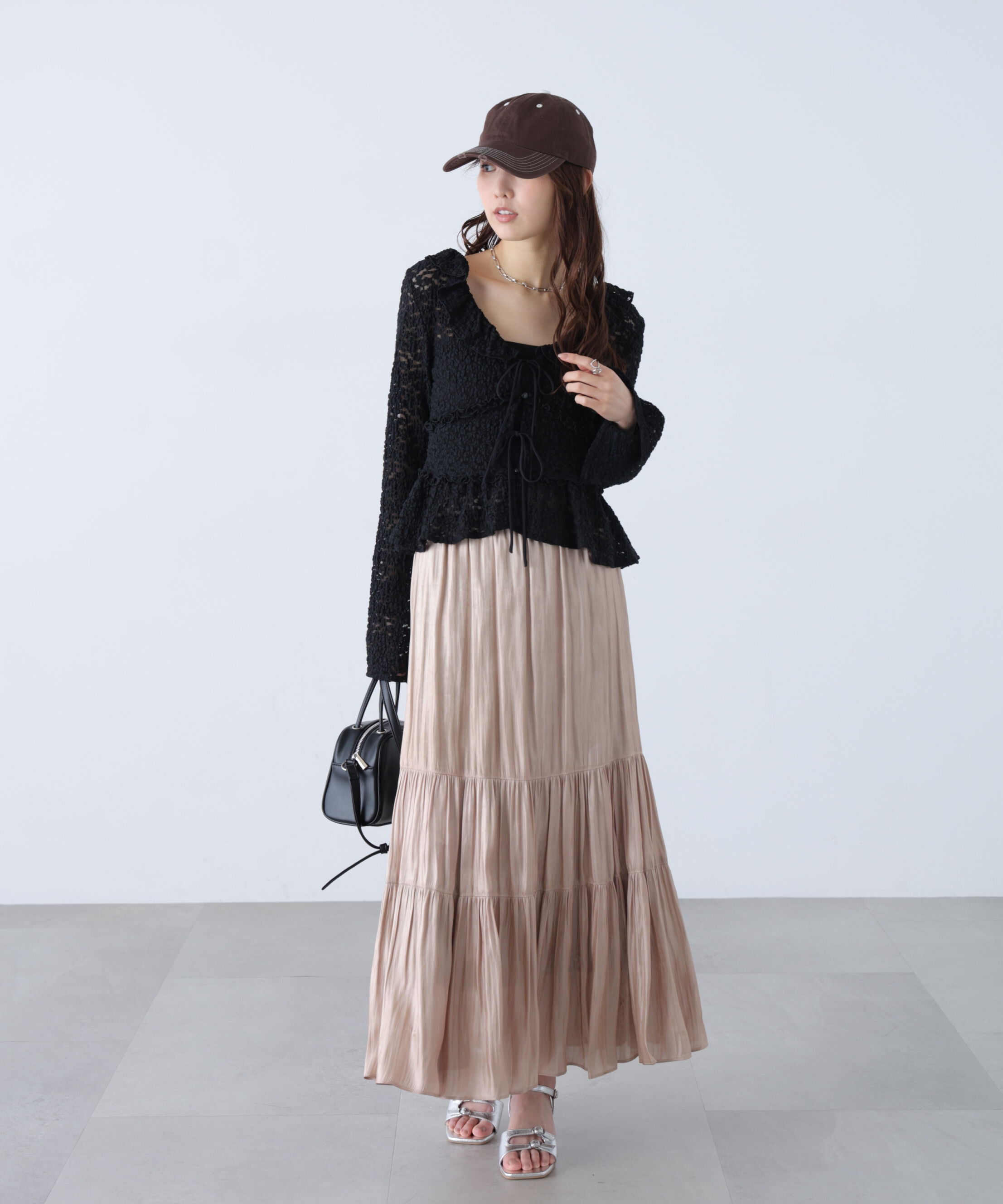  「シャイニーティアードスカート」|スカート|