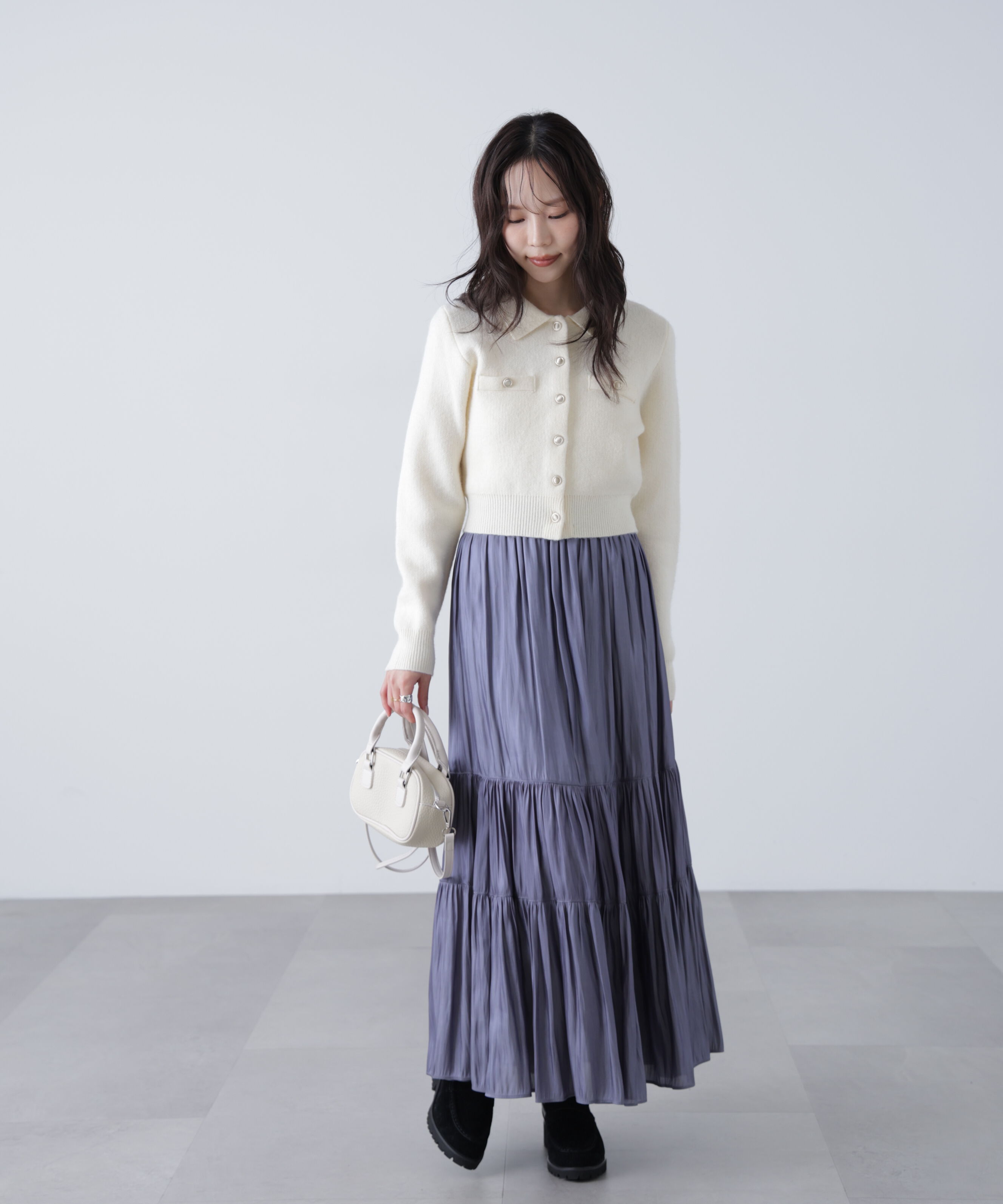  「シャイニーティアードスカート」|スカート|