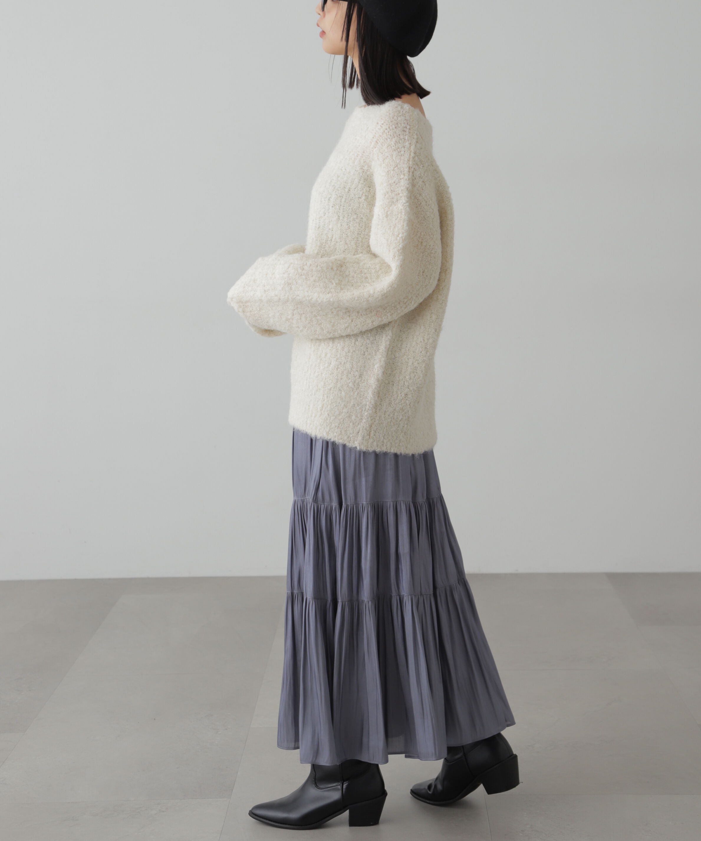 「シャイニーティアードスカート」|スカート|
