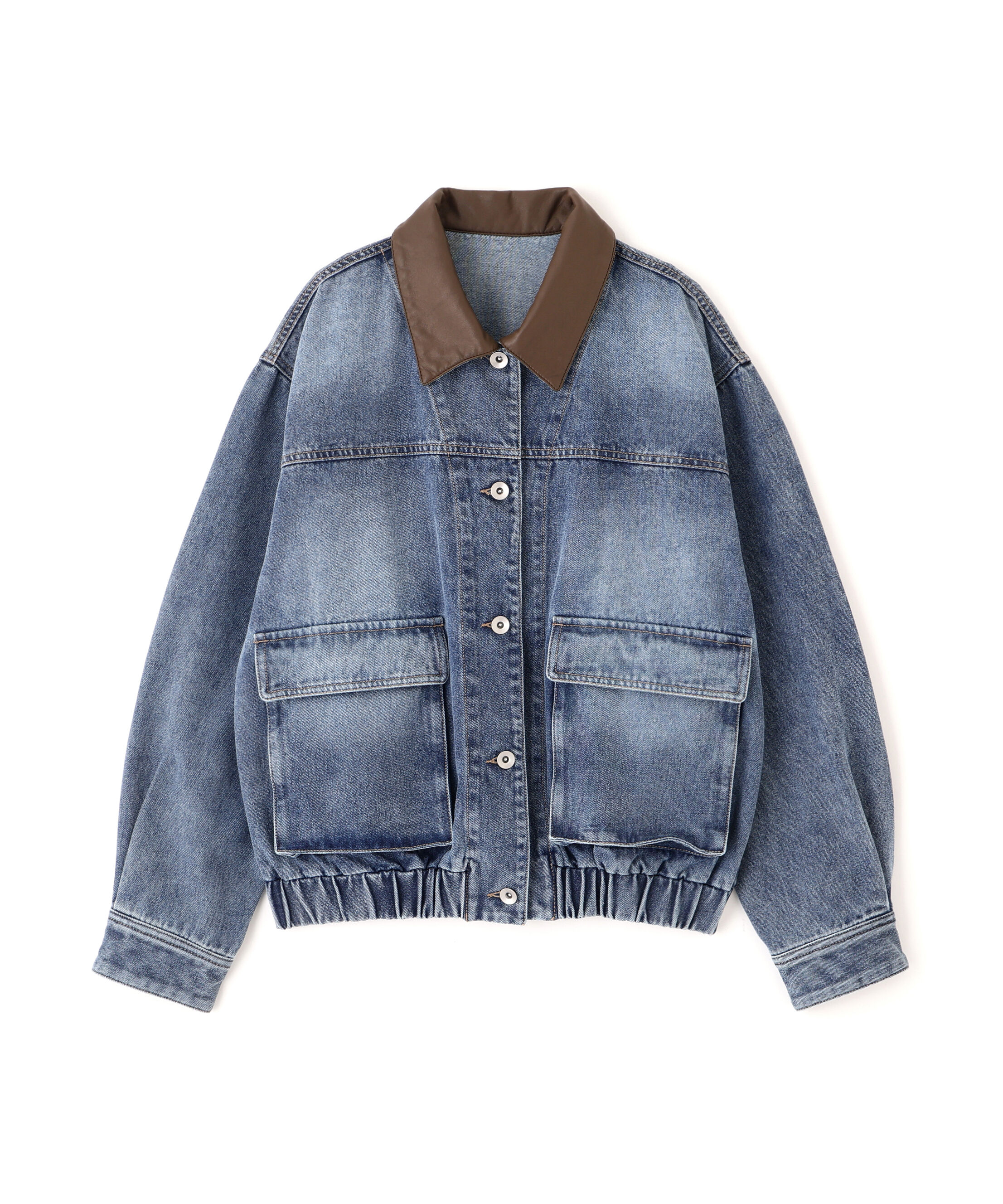  「バイカラーワークジャケット」|ブルゾン・スタジャン|