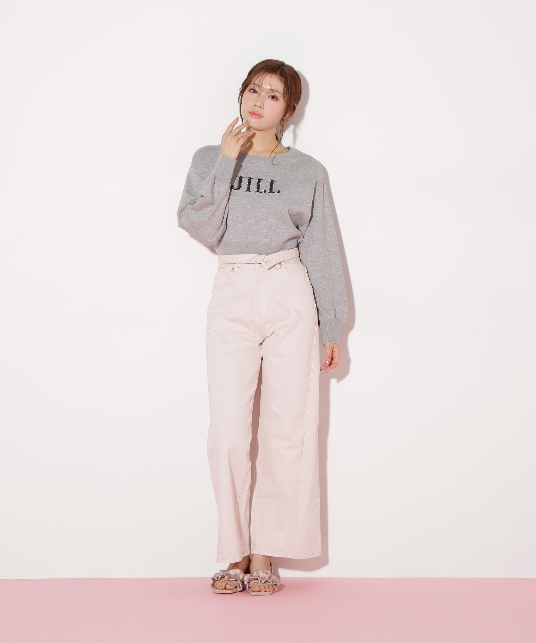  「ハイウエストストレートデニムパンツ」|その他|