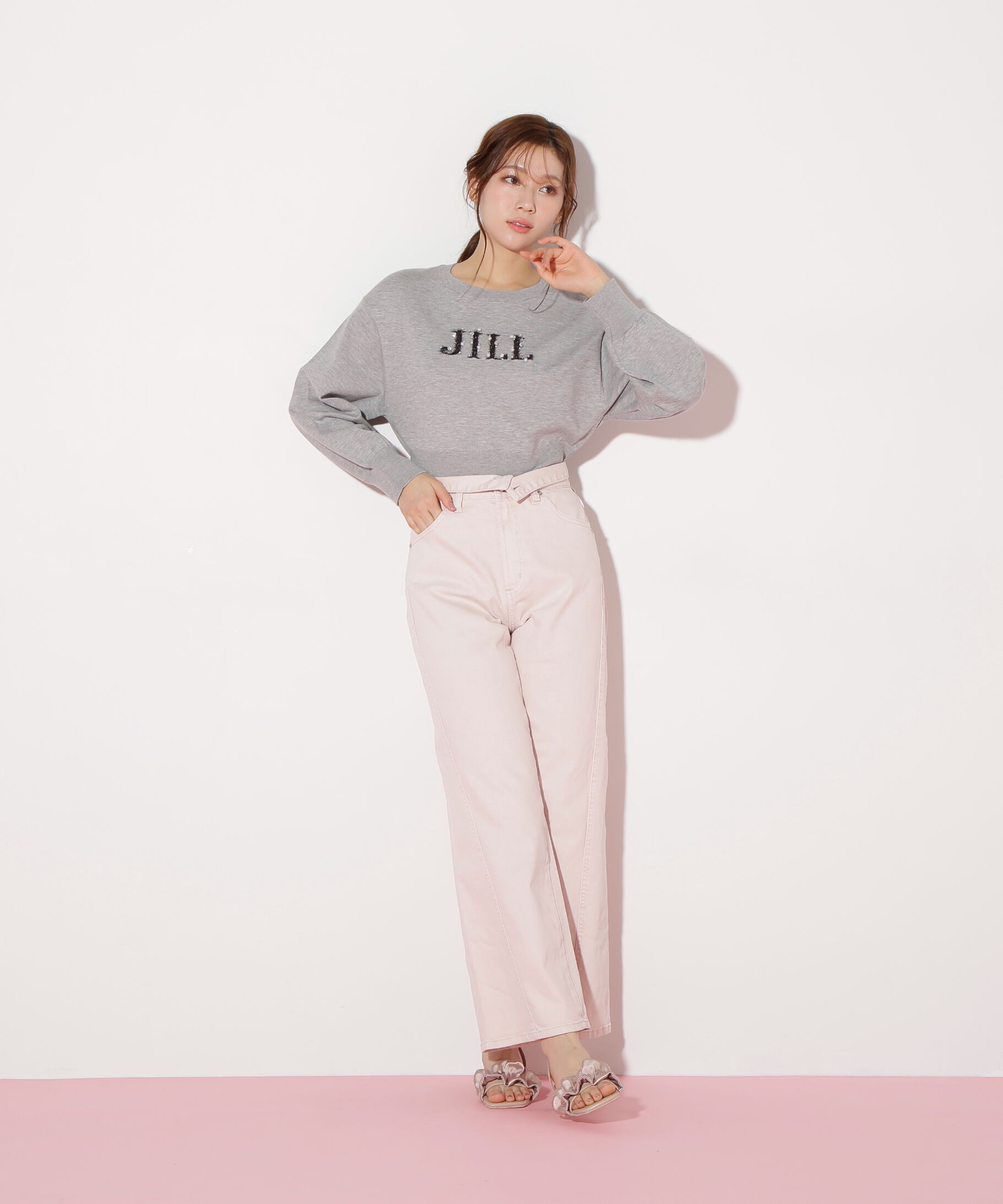  「ハイウエストストレートデニムパンツ」|その他|