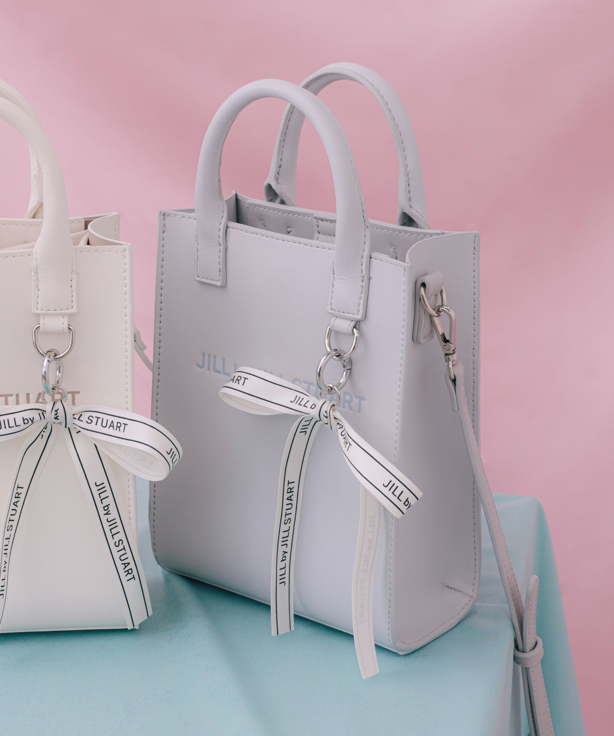  「チャーム付きミニトートバッグ」|その他|ブルー