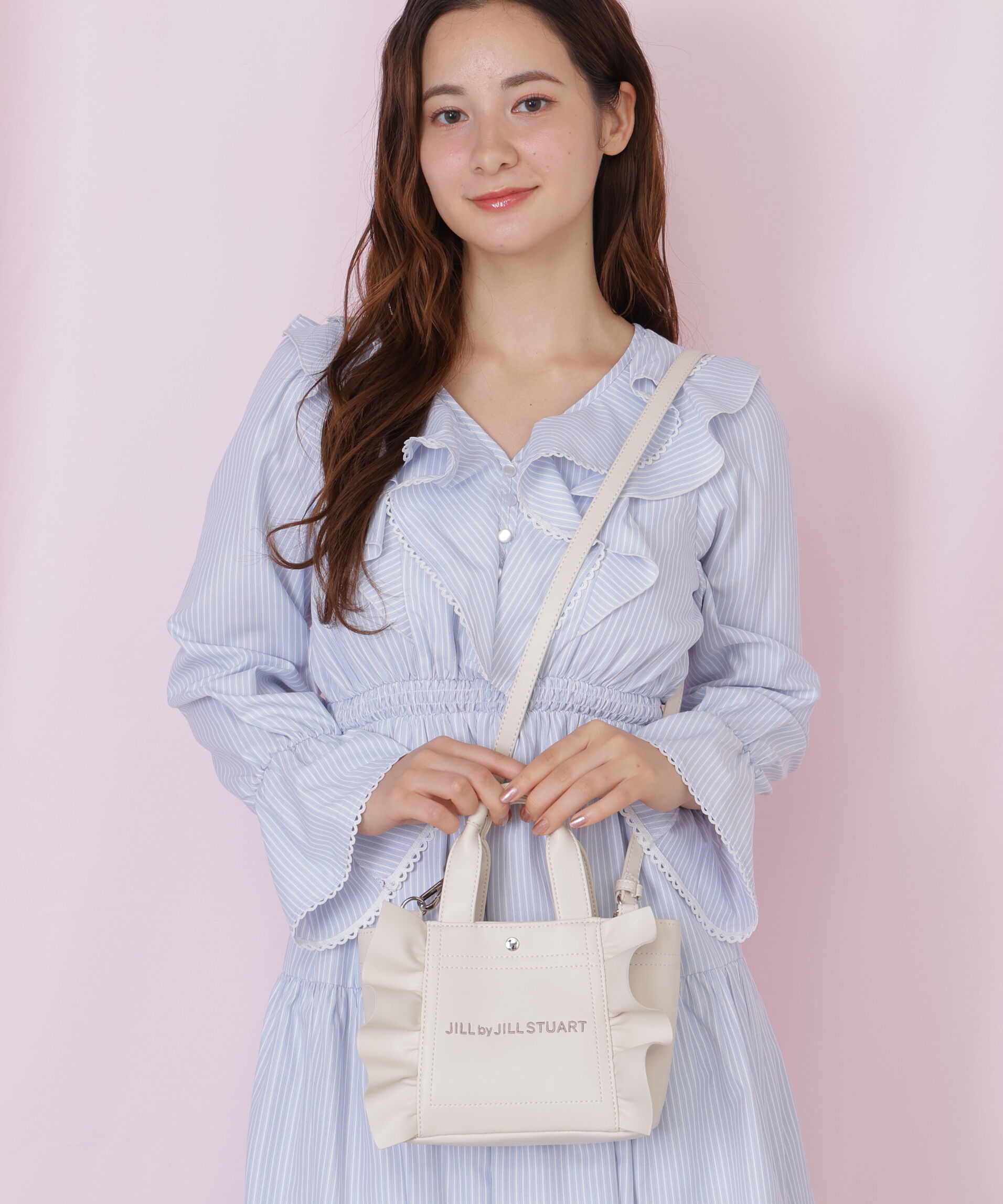  「＜フリルトートミニ＞フェイクレザー」|その他|