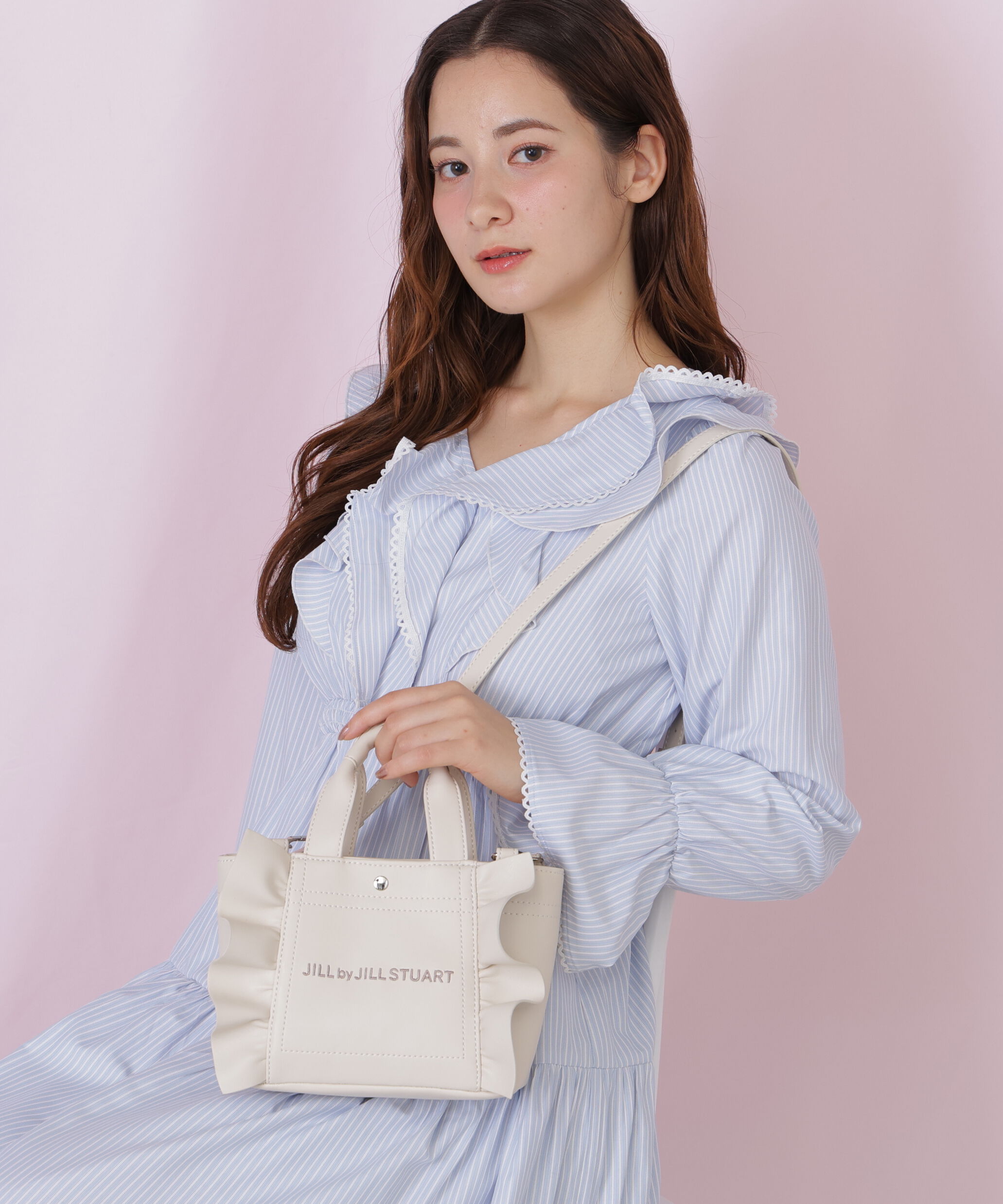  「＜フリルトートミニ＞フェイクレザー」|その他|