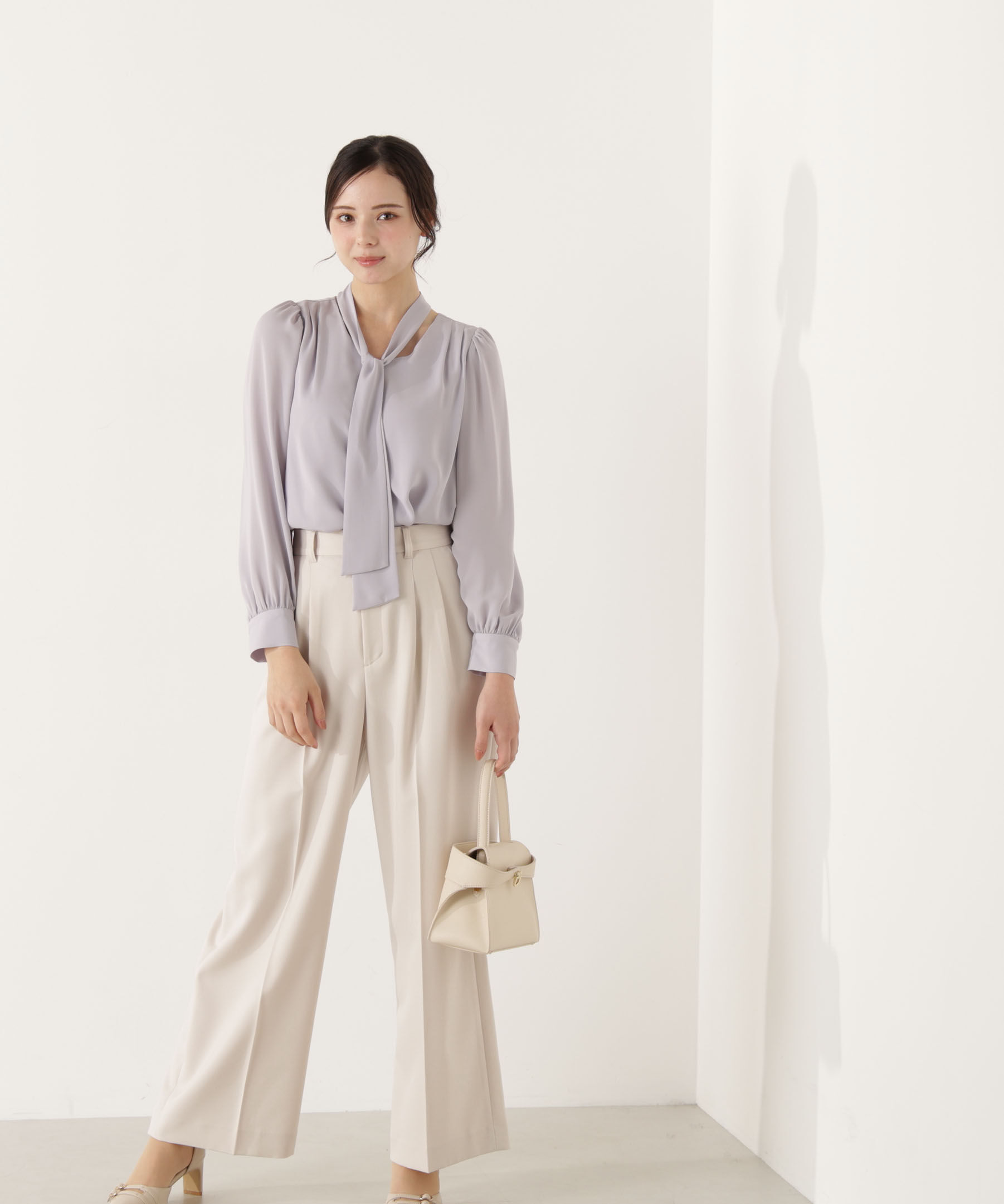 PROPORTION BODY DRESSING「2タックワイドパンツ 26SS」|その他|アイボリー2