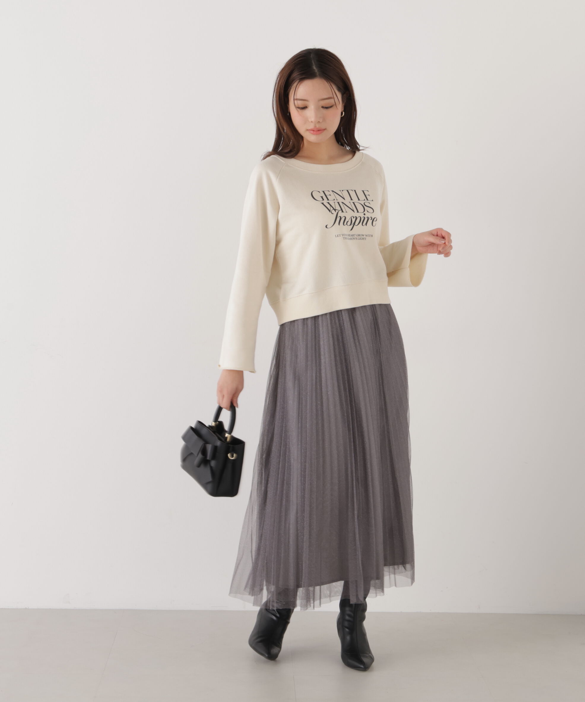 PROPORTION BODY DRESSING「《EDIT COLOGNE》ラメプリーツスカート26SS」|スカート|