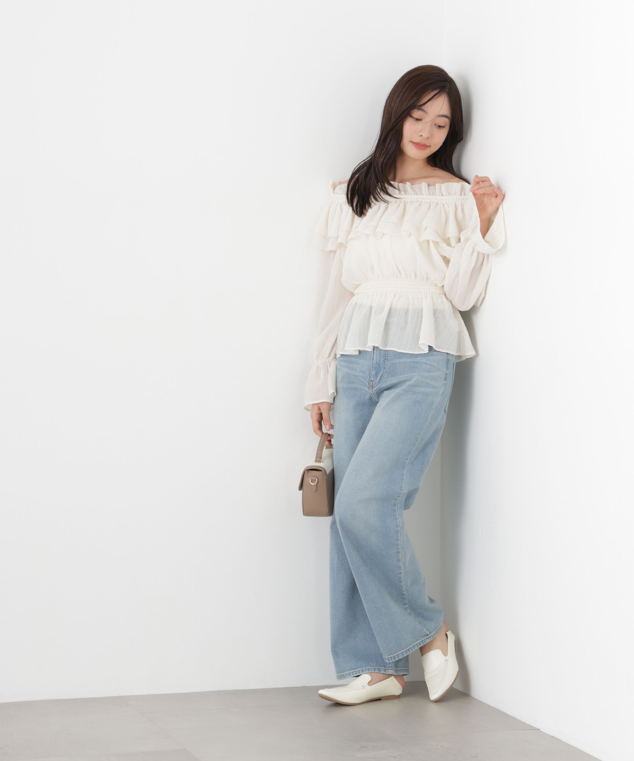 PROPORTION BODY DRESSING「〈a/mie〉ワイドデニムパンツ　26SS」|その他|