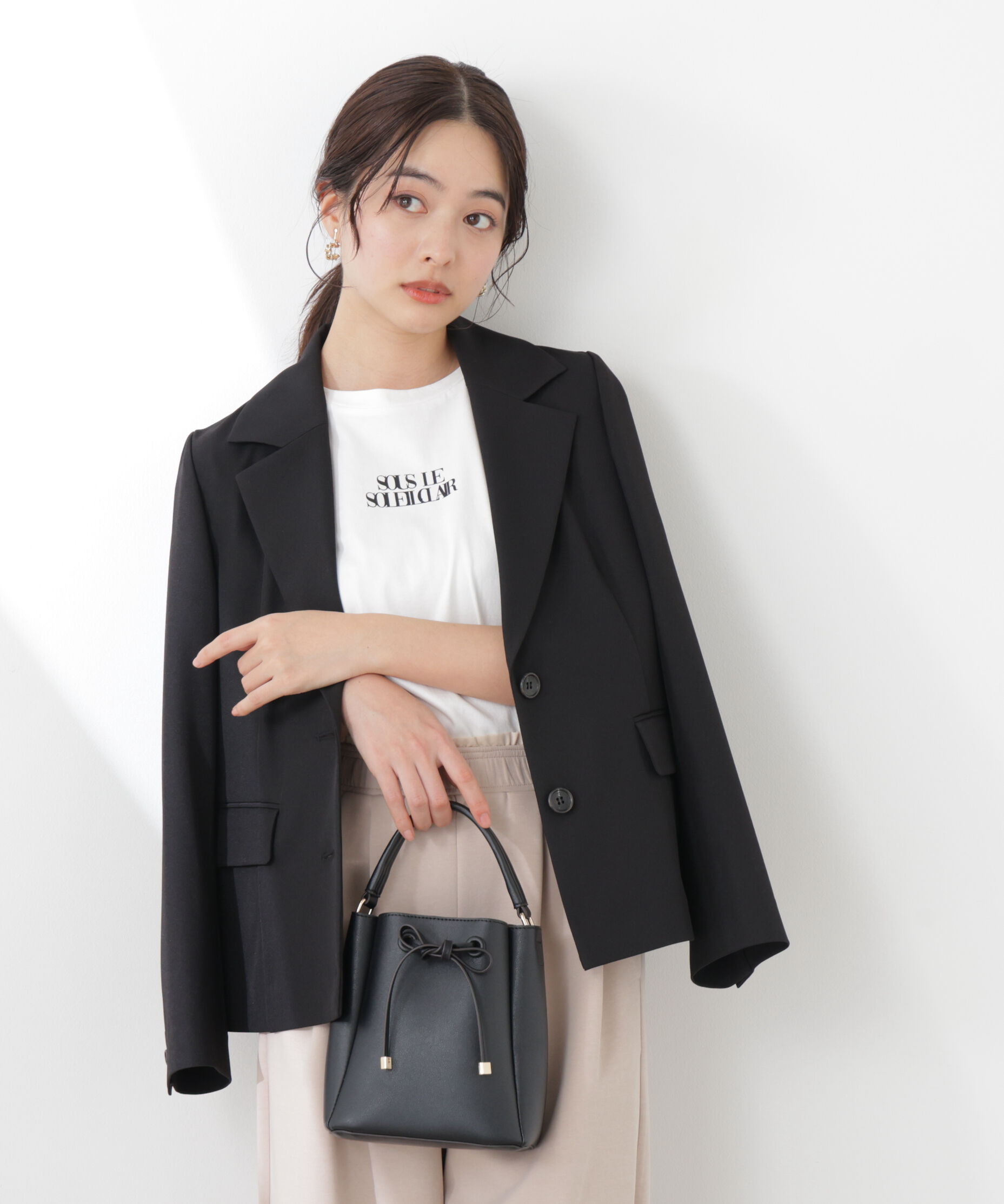 PROPORTION BODY DRESSING「ミディアムショートテーラードジャケット　26SS」|その他|ブラック