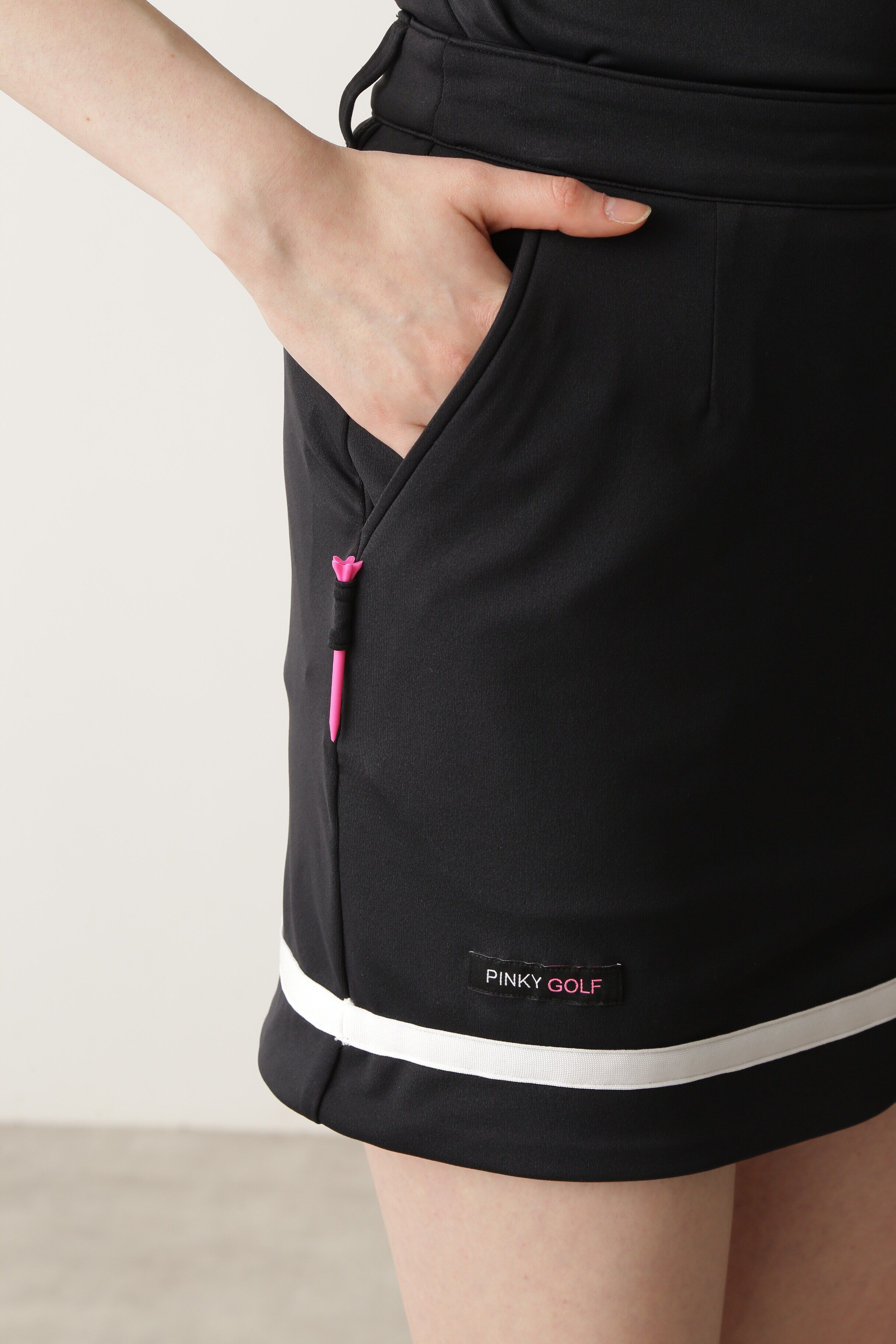  「[PINKY GOLF]アシンメトリーラインスカート」|スカート|