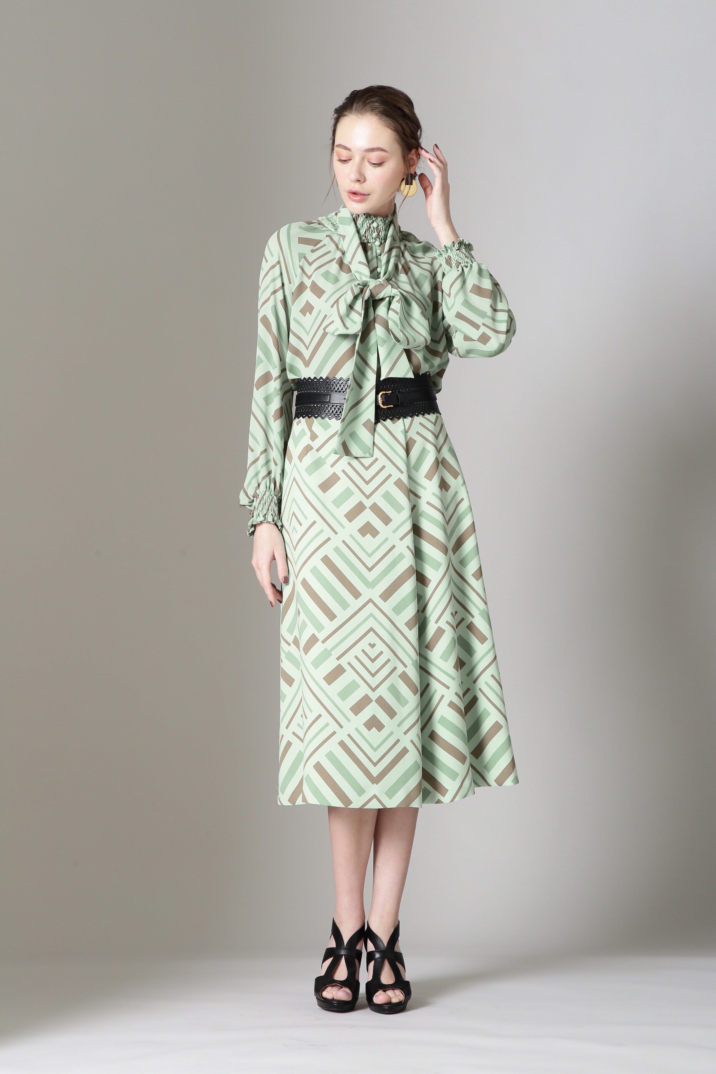  「[URBAN PRECIOUS] ロンバスプリントスカート」|スカート|