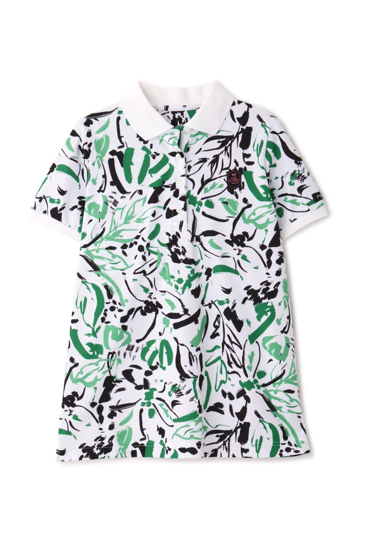  「[PINKY GOLF]オプティカルフラワープリントポロシャツ」|Tシャツ・カットソー|