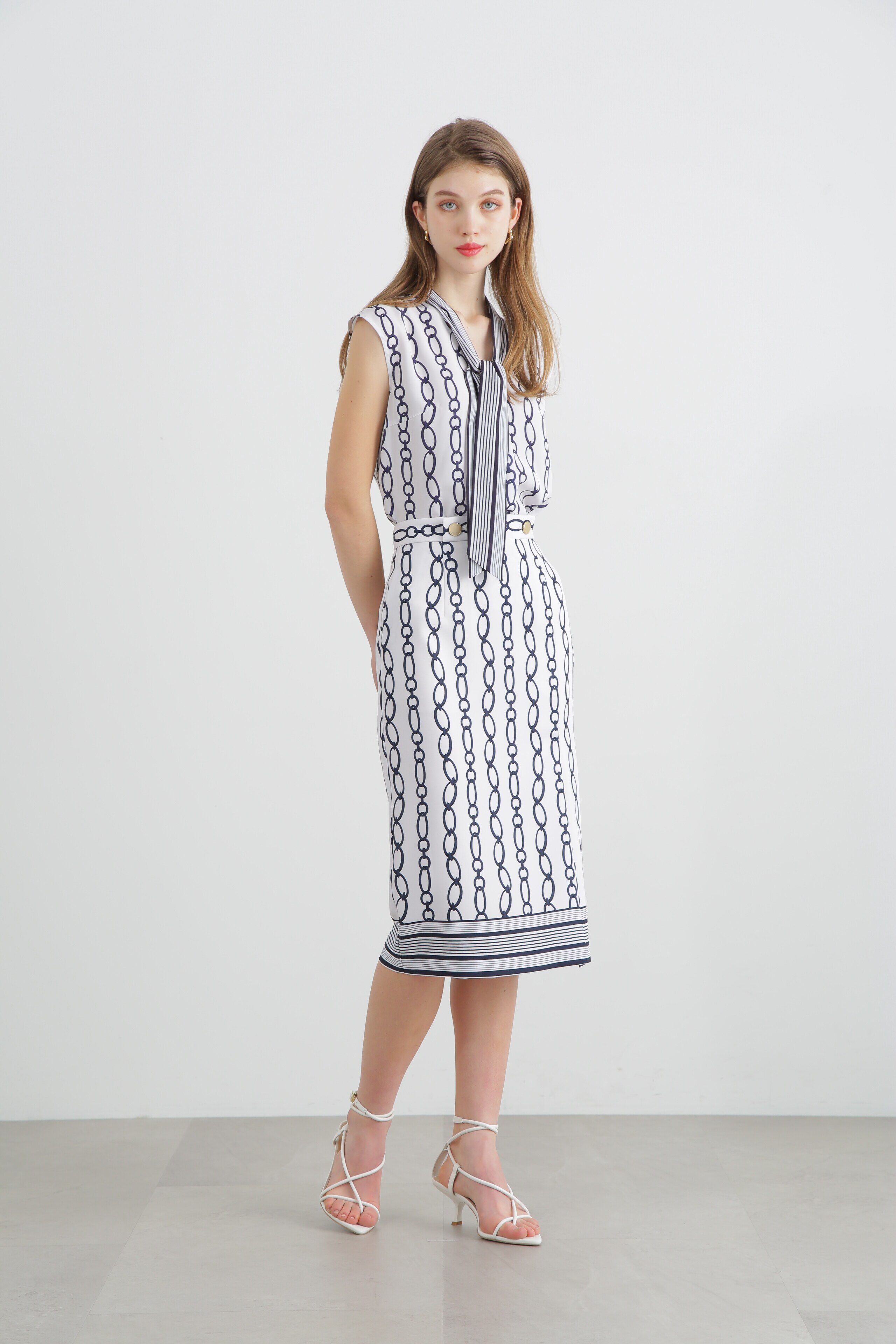  「◆チェーンプリントタイトスカート」|スカート|