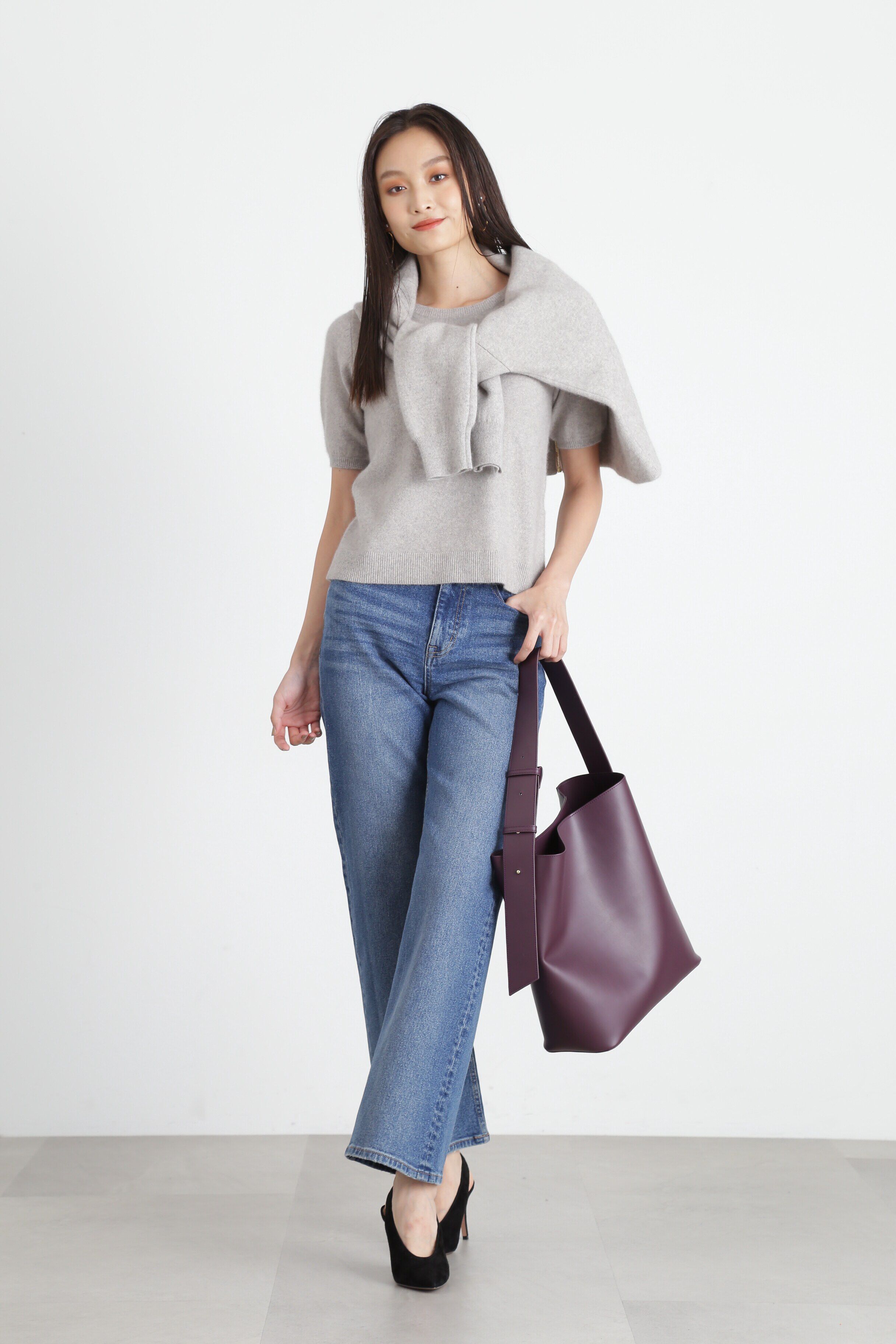  「◆クルーパフスリーブプルオーバー」|ニット・セーター|