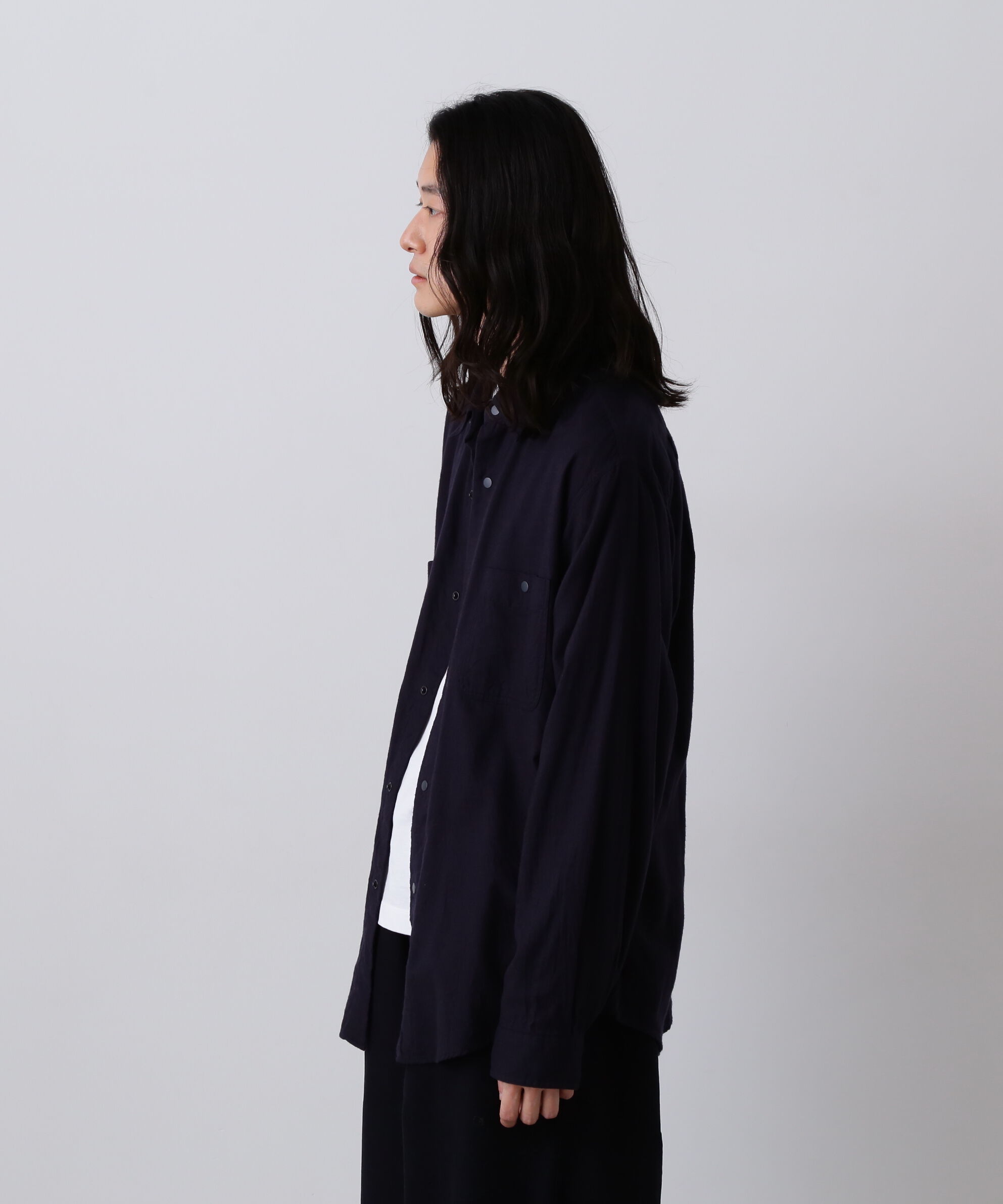 YLEVE 「Ｙ /  BRUSHED ORGANIC COTTON TENCEL SNAP SHIRT」|シャツ・ブラウス|
