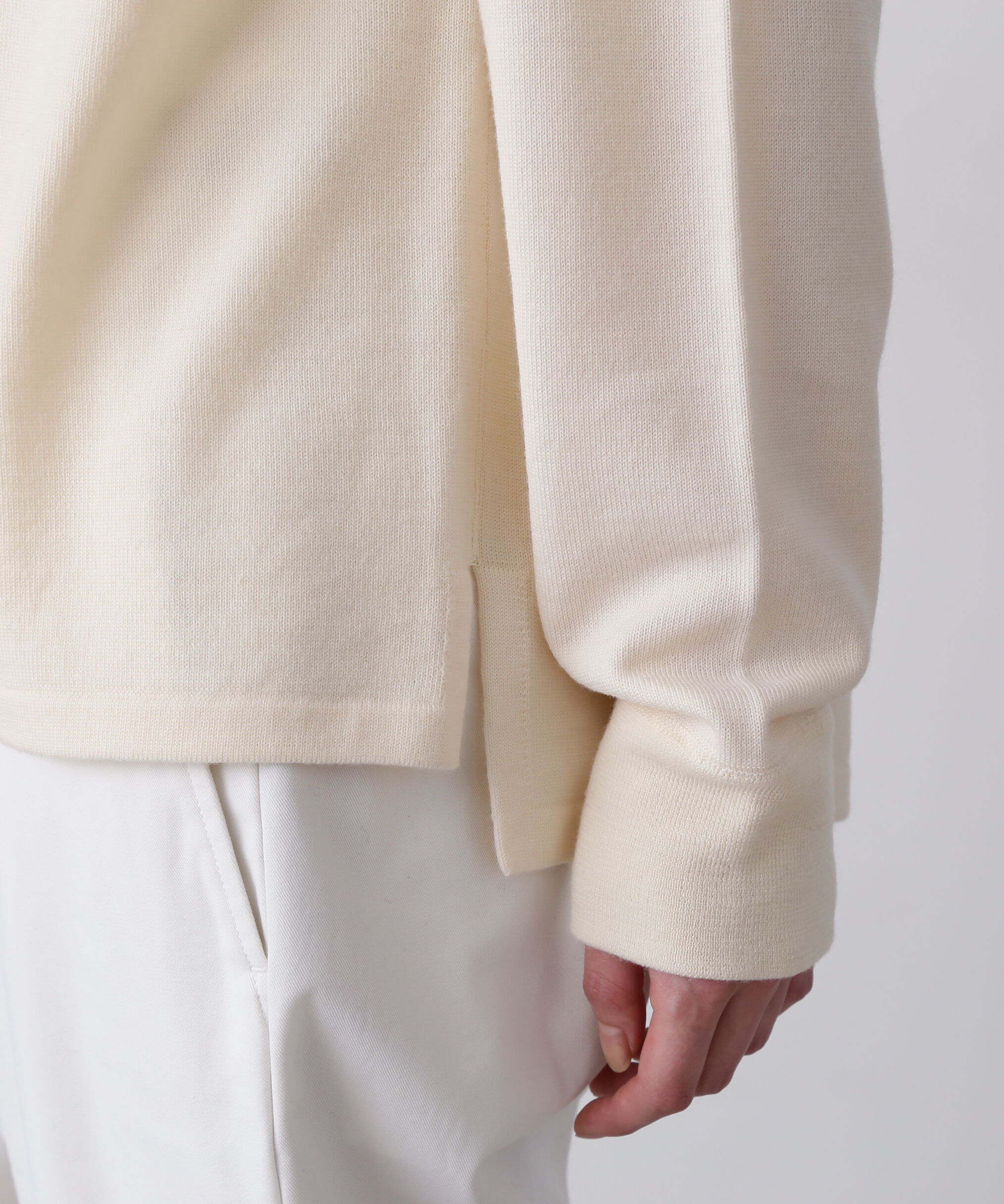 YLEVE 「Ｙ / NONMULESING WOOL KN POLO」|ニット・セーター|