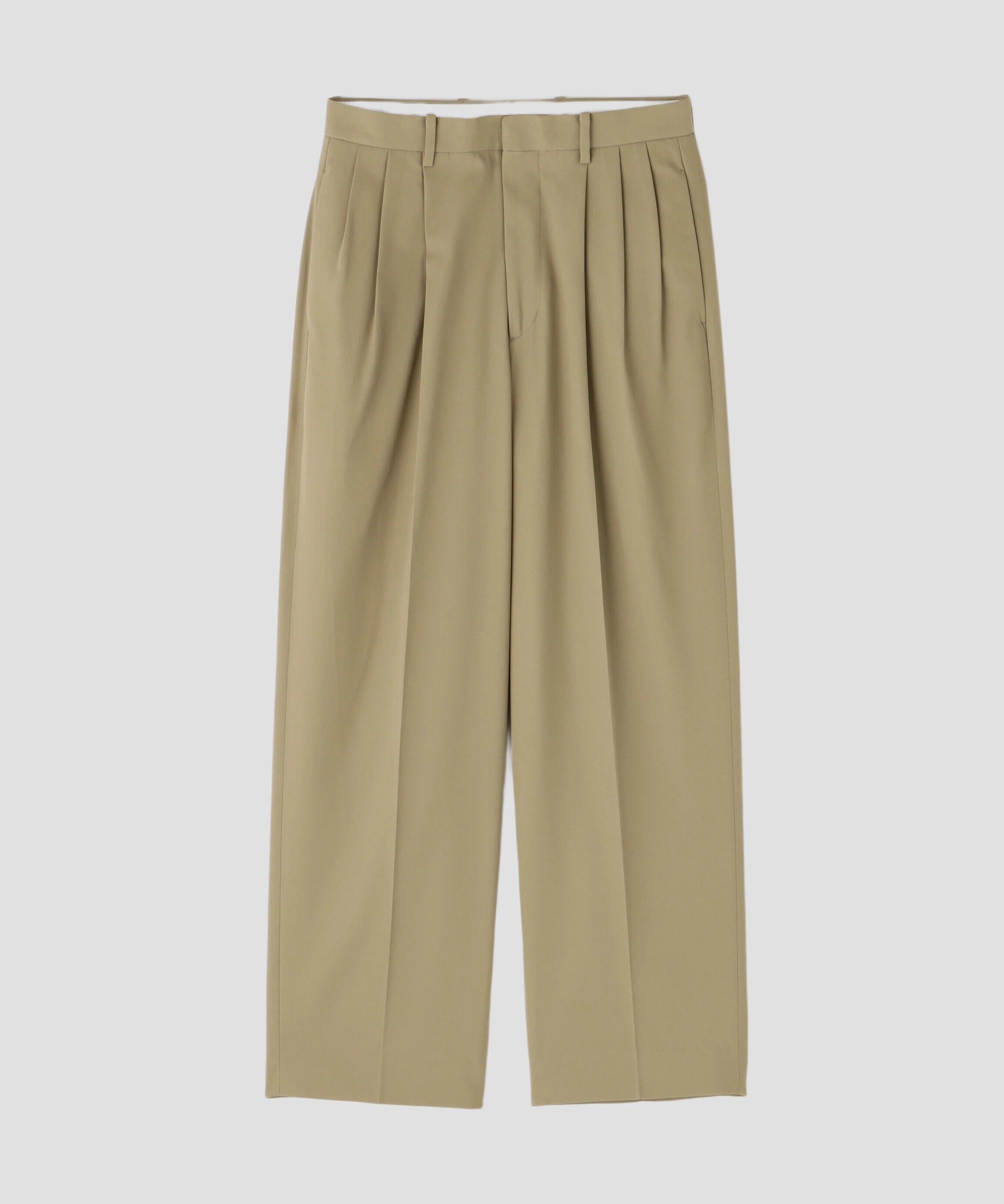 YLEVE 「YLEVE / HIGH TWISTED COTTON GABA TROUSERS」|その他|カーキ