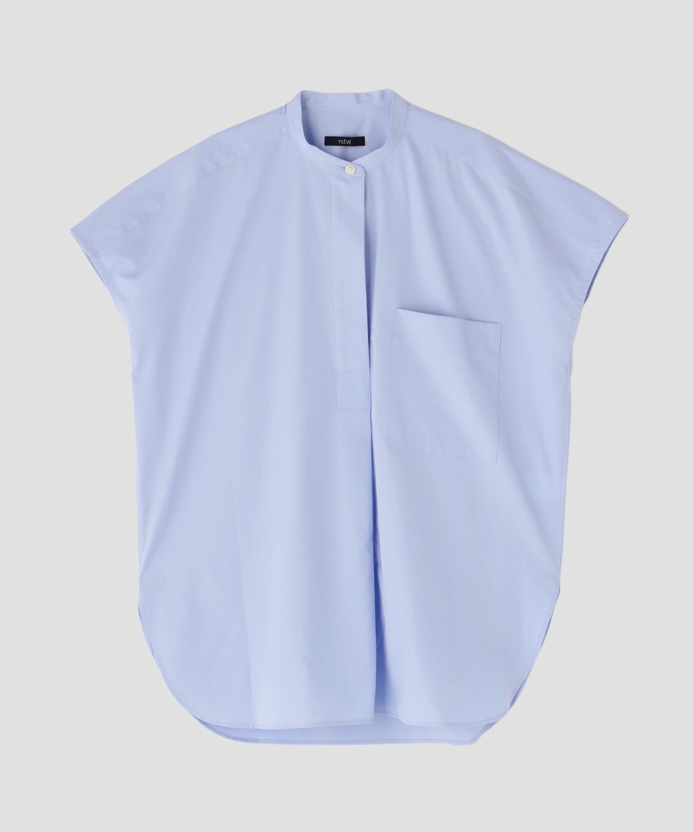 YLEVE 「YLEVE / THOMAS MASON NO SLEEVE SHIRT」|シャツ・ブラウス|ブルー