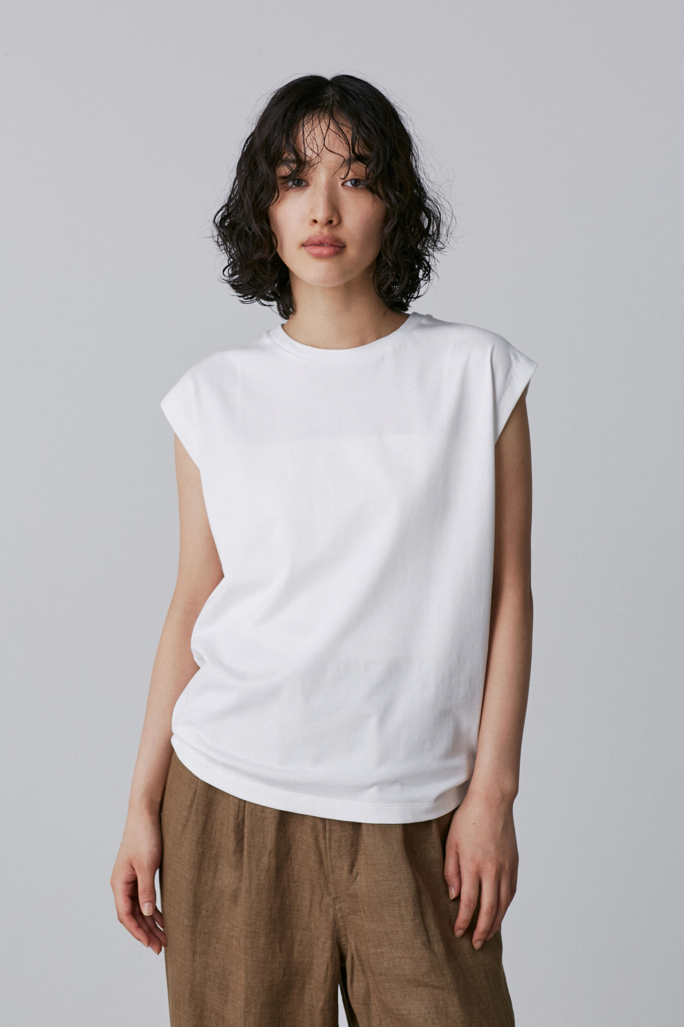 YLEVE 「YLEVE / ORGANIC COTTON BIO NO SLEEVE」|Tシャツ・カットソー|ホワイト
