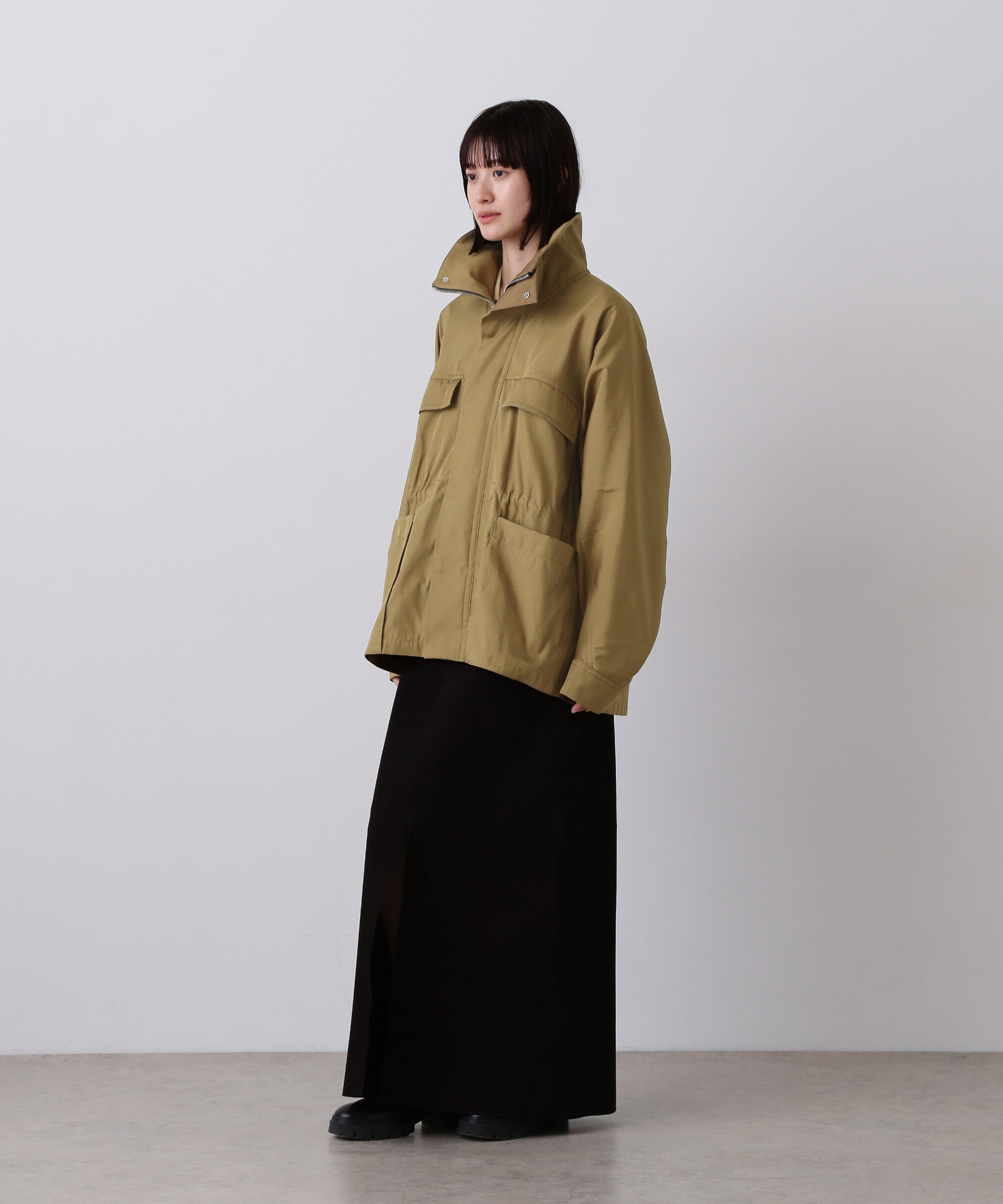 YLEVE 「YLEVE / HIGH COUNT DOUBLE TWILL POLYESTER BLOUSON」|ブルゾン・スタジャン|
