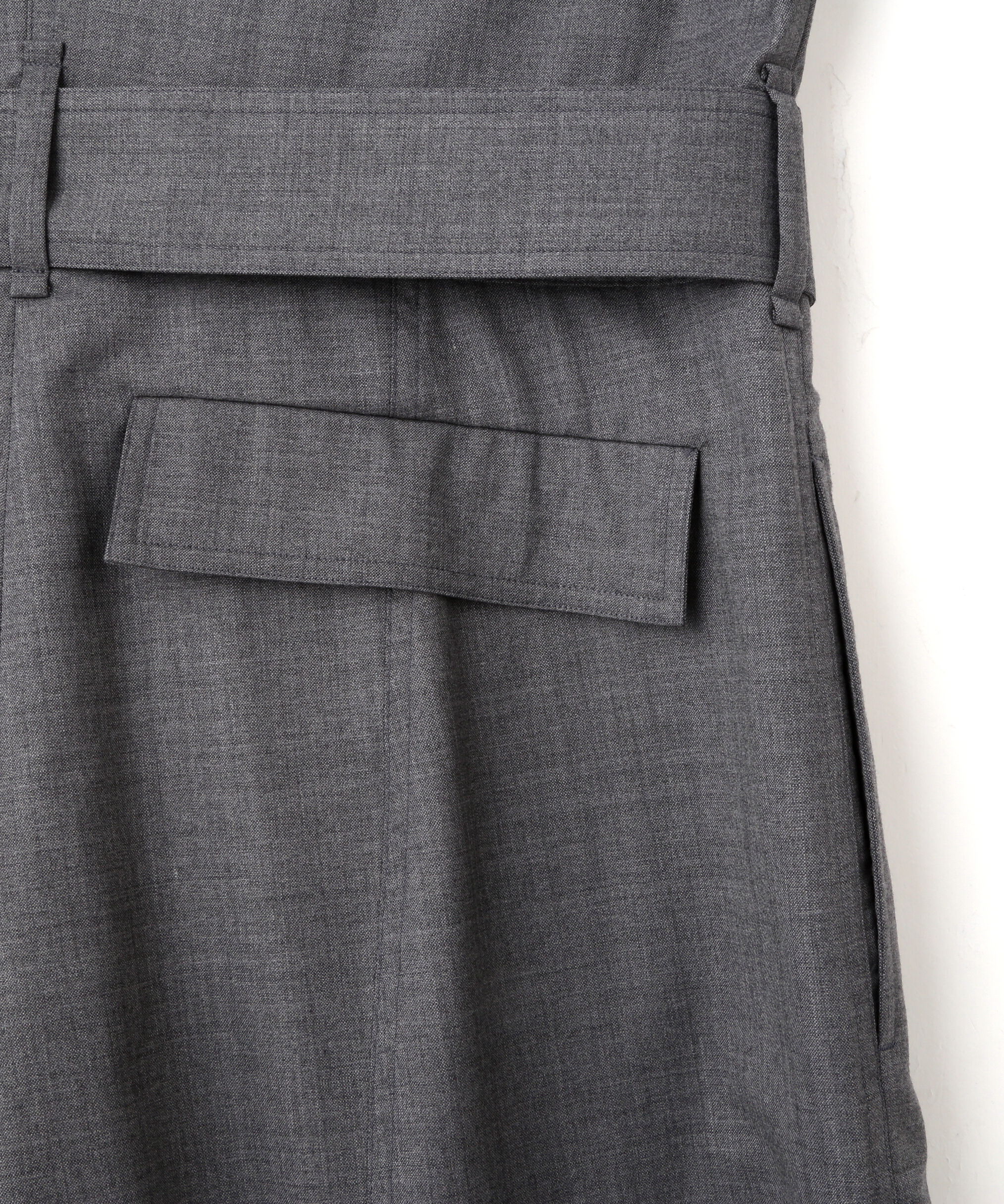 YLEVE 「YLEVE / SUPER120'S CHAMBRAY WOOL ALL IN ONE」|ワンピース|