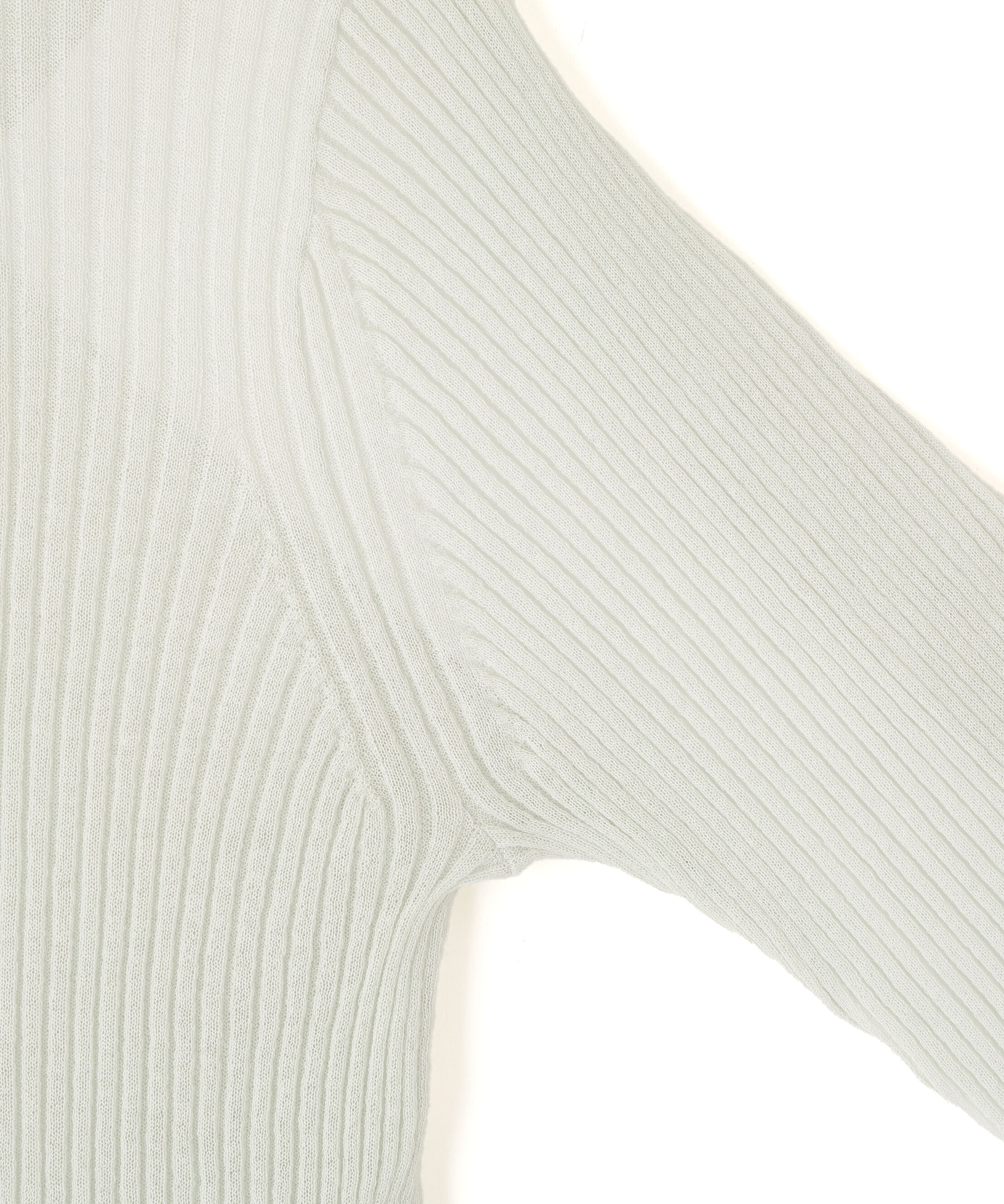 YLEVE 「YLEVE / SHEER RIB KNIT LONG SLEEVE PULLOVER」|ニット・セーター|