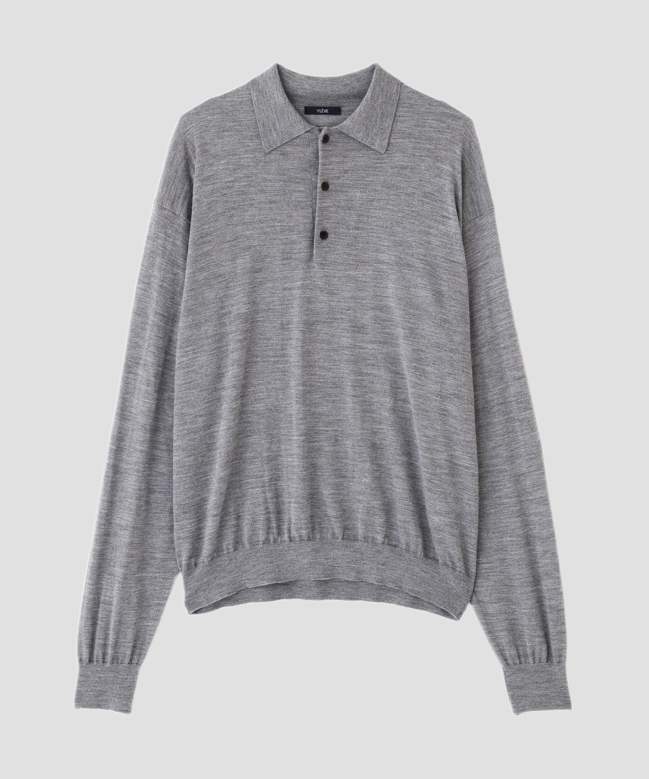 YLEVE 「YLEVE / WOOL SILK CASHMERE KNIT POLO」|ニット・セーター|