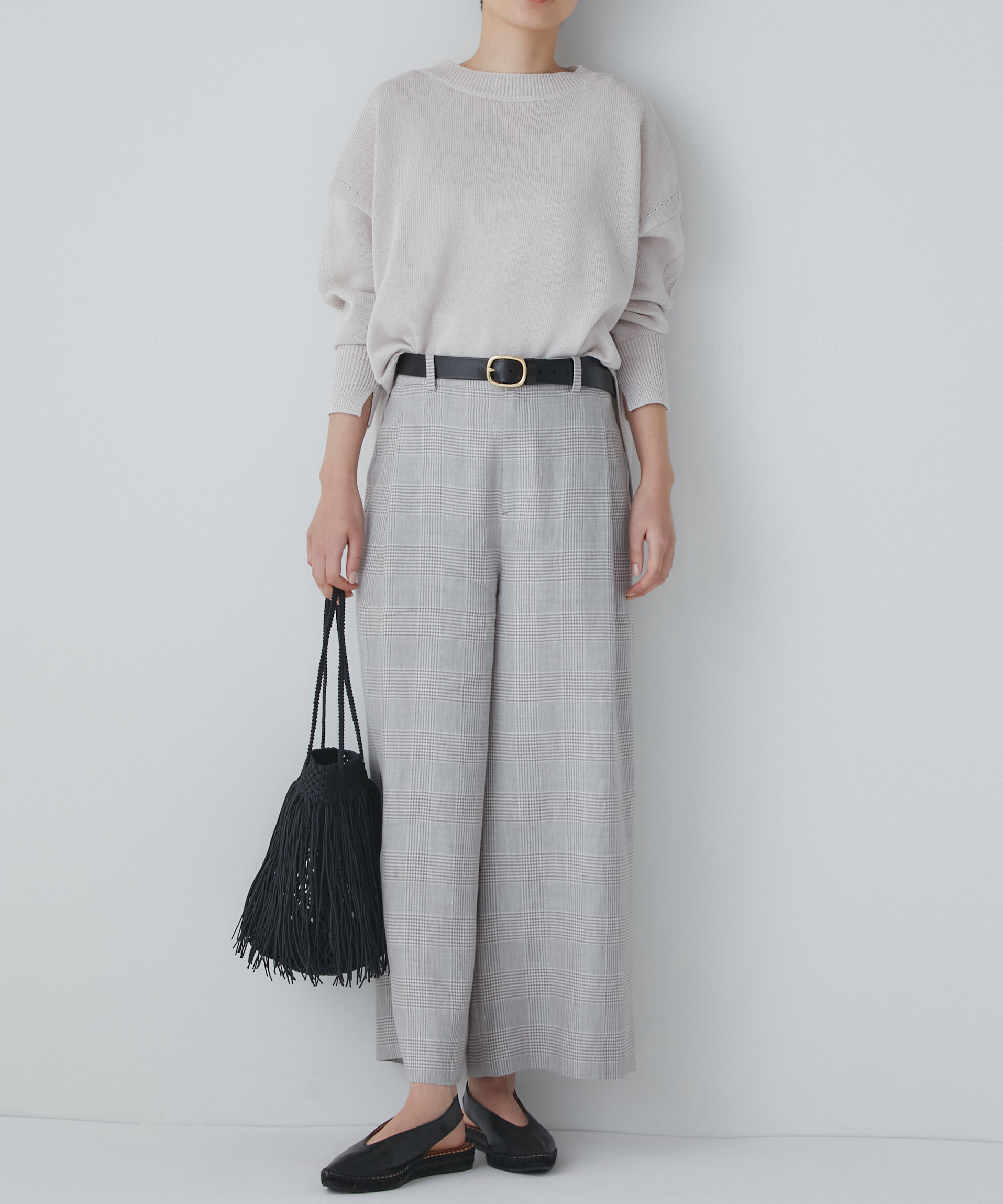  「◆ＰＥレーヨンリネンセミワイドパンツ」|その他|