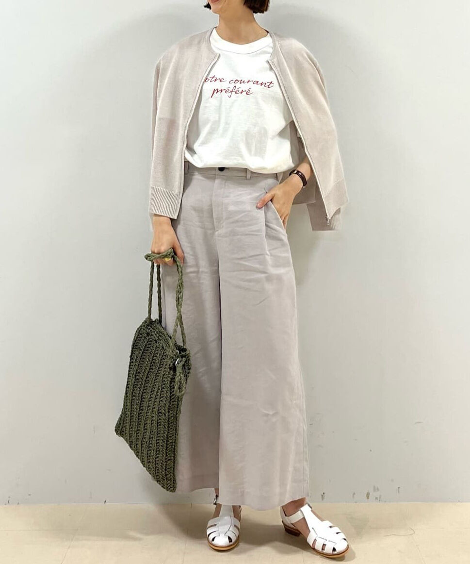  「◆ＰＥレーヨンリネンセミワイドパンツ」|その他|