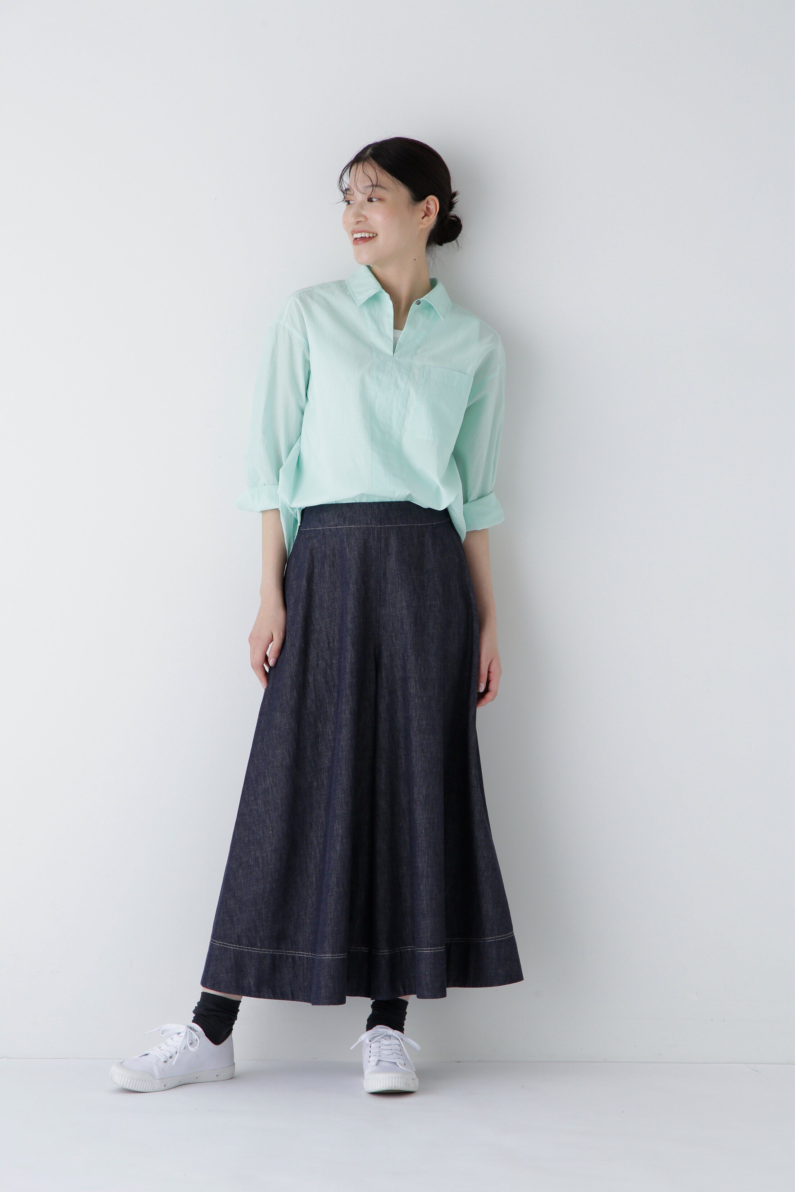  「◆ライトオンスデニムフレアースカーチョ」|スカート|